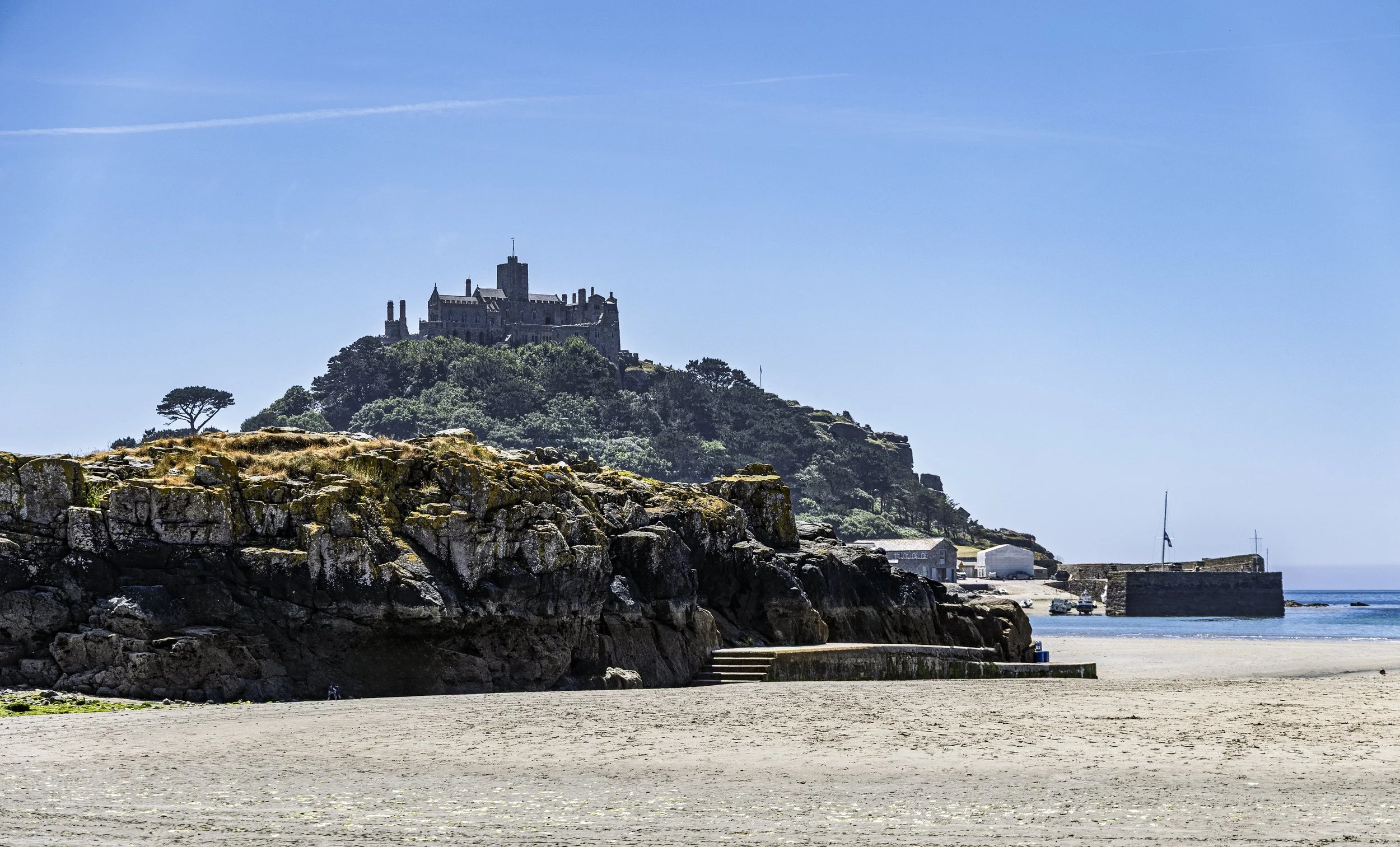 Leaving St Michael's Mount