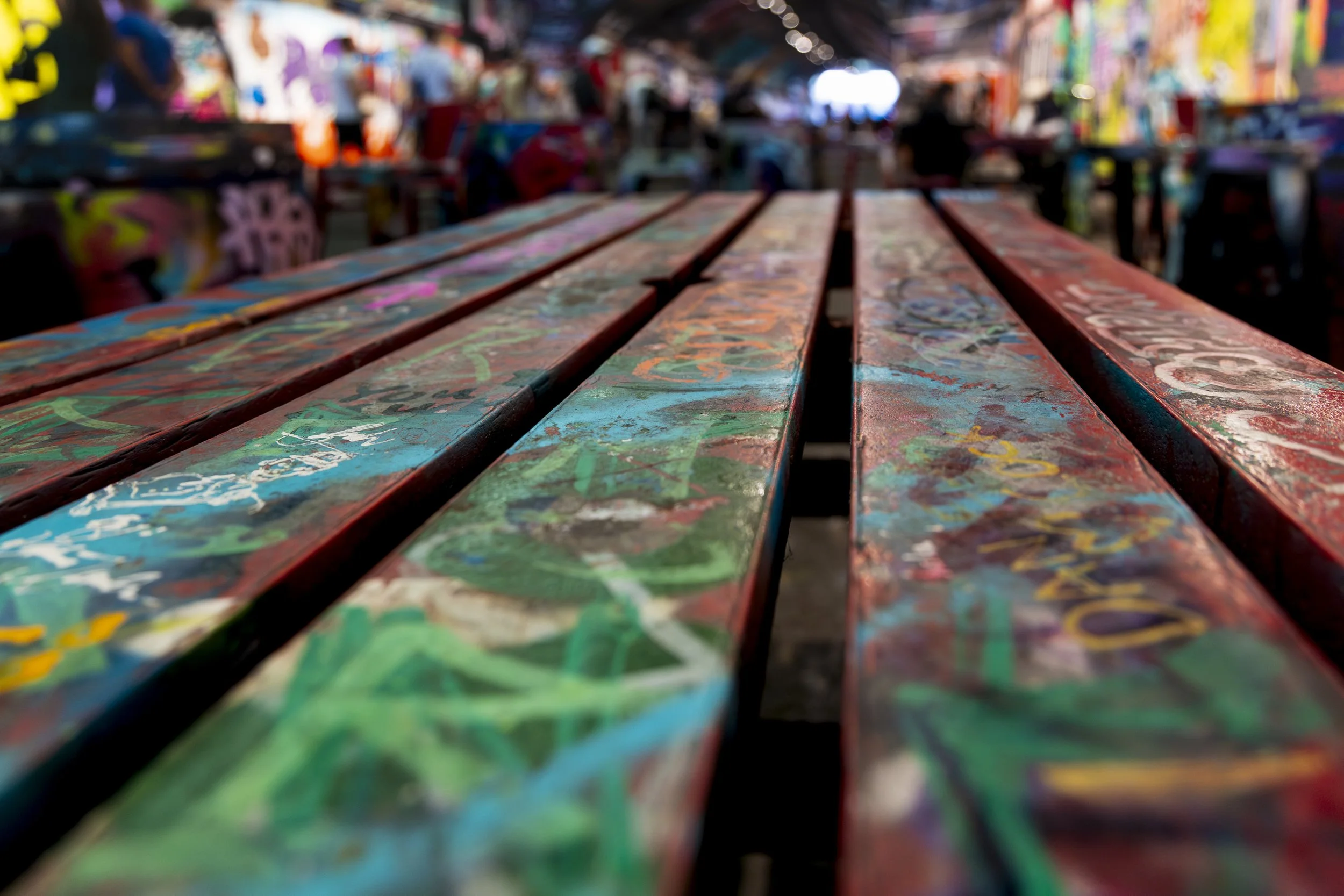 Leake Street Tunnel Bench