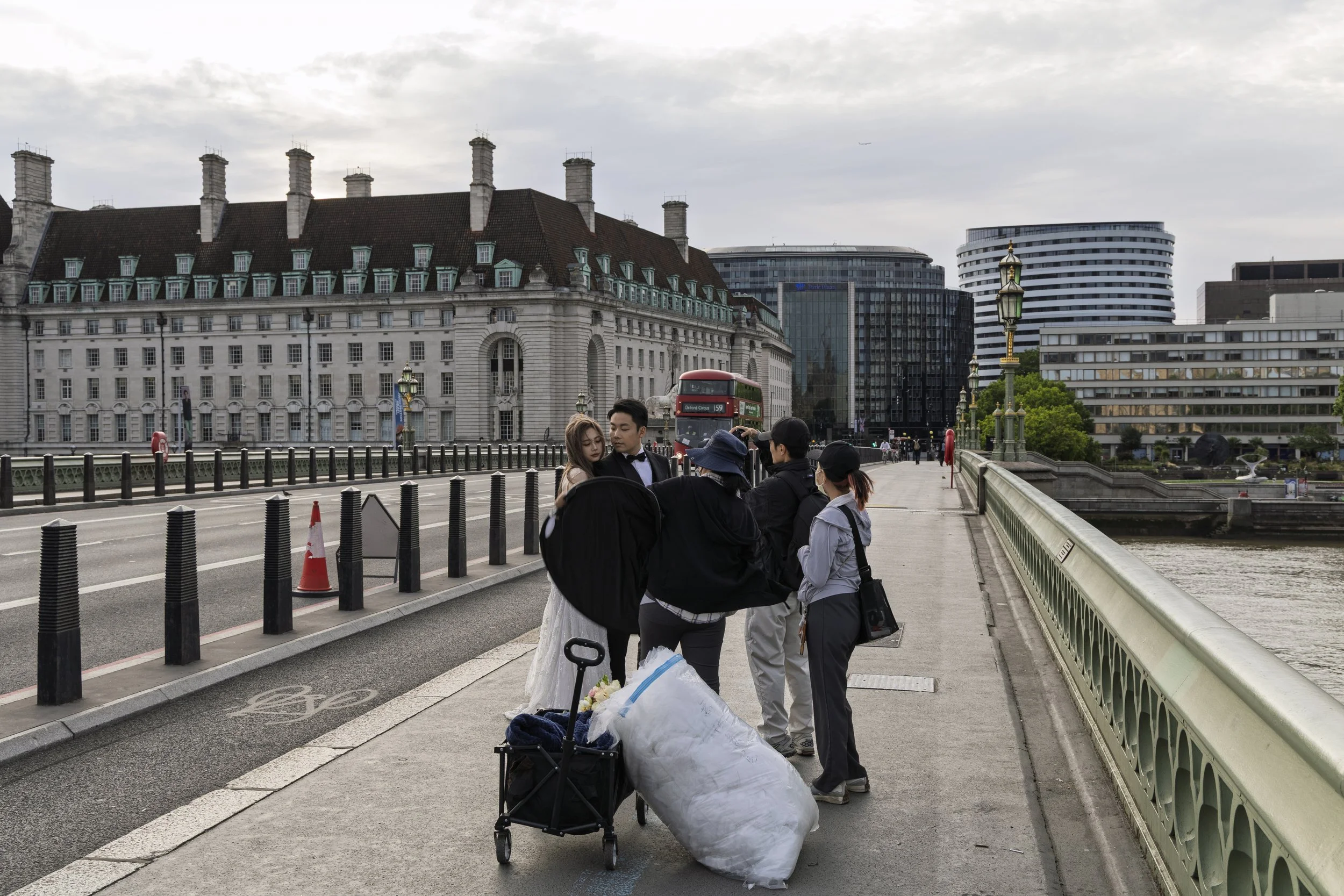 Westminster Bridge Wedding Party