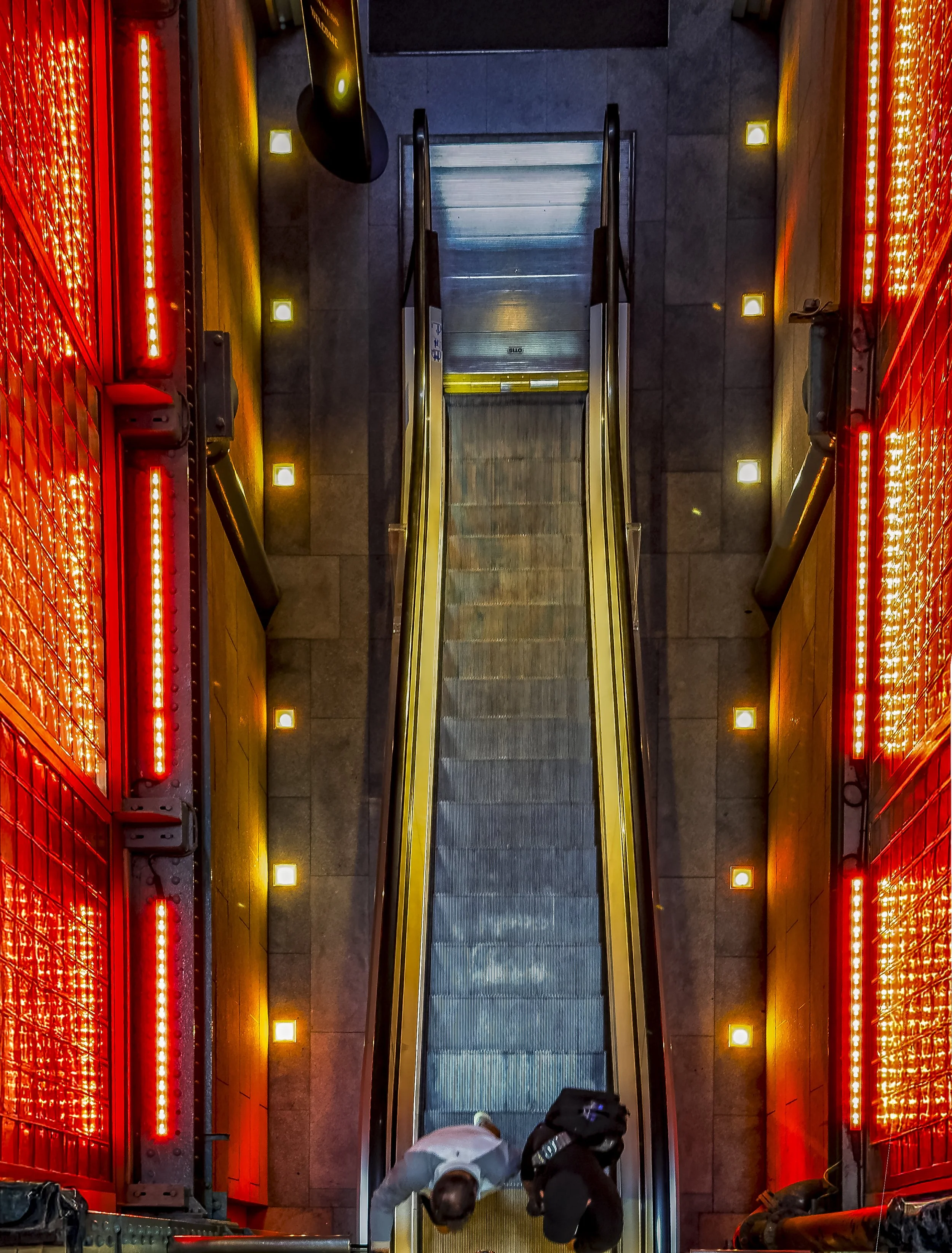 Escalator in the Guinness Storehouse