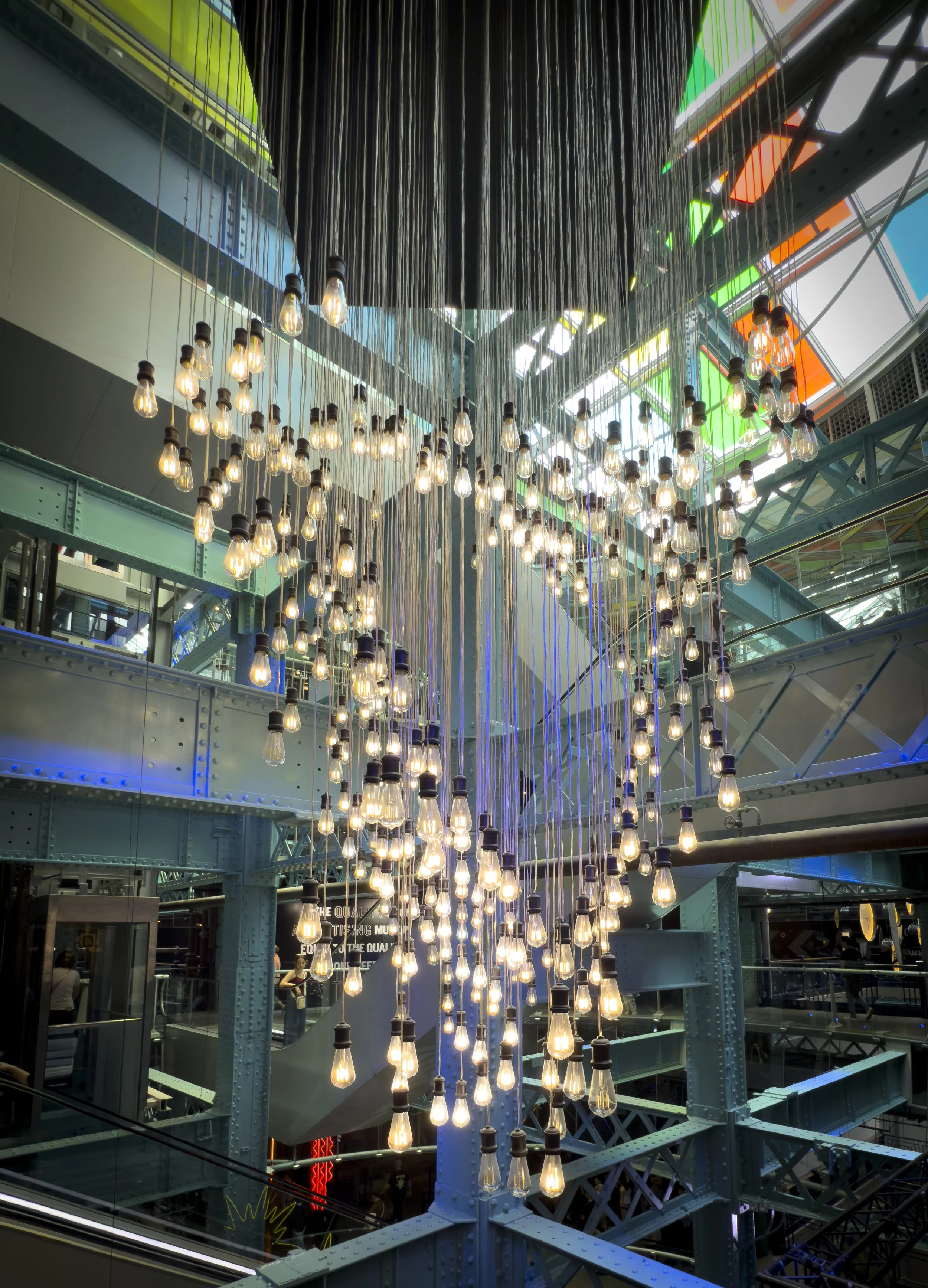Harp Light Globe Sculpture