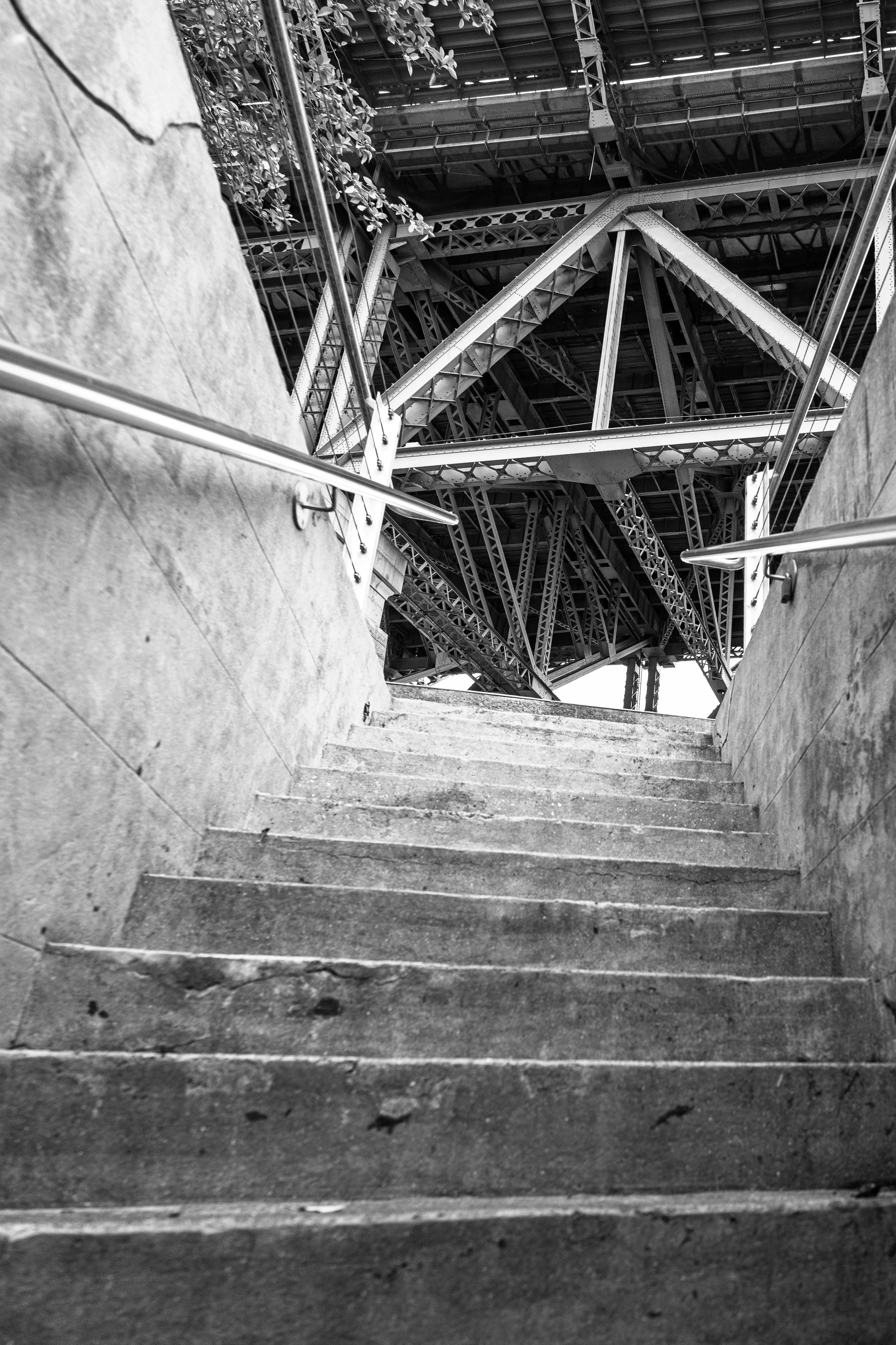 Stairs up to the Bridge