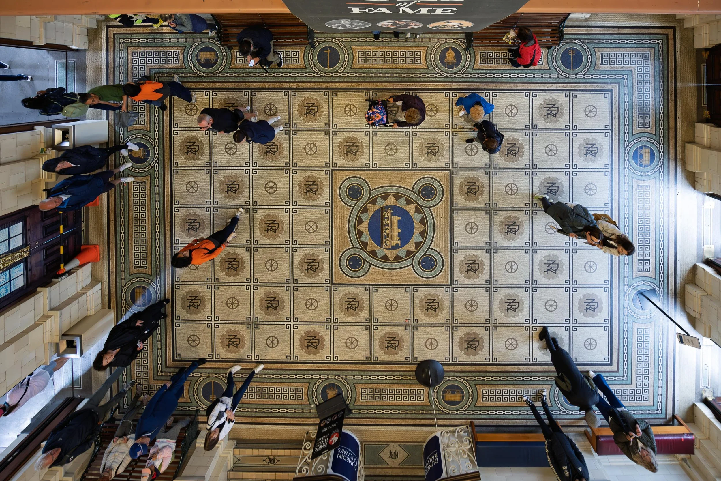 Looking Down in the Railway Station