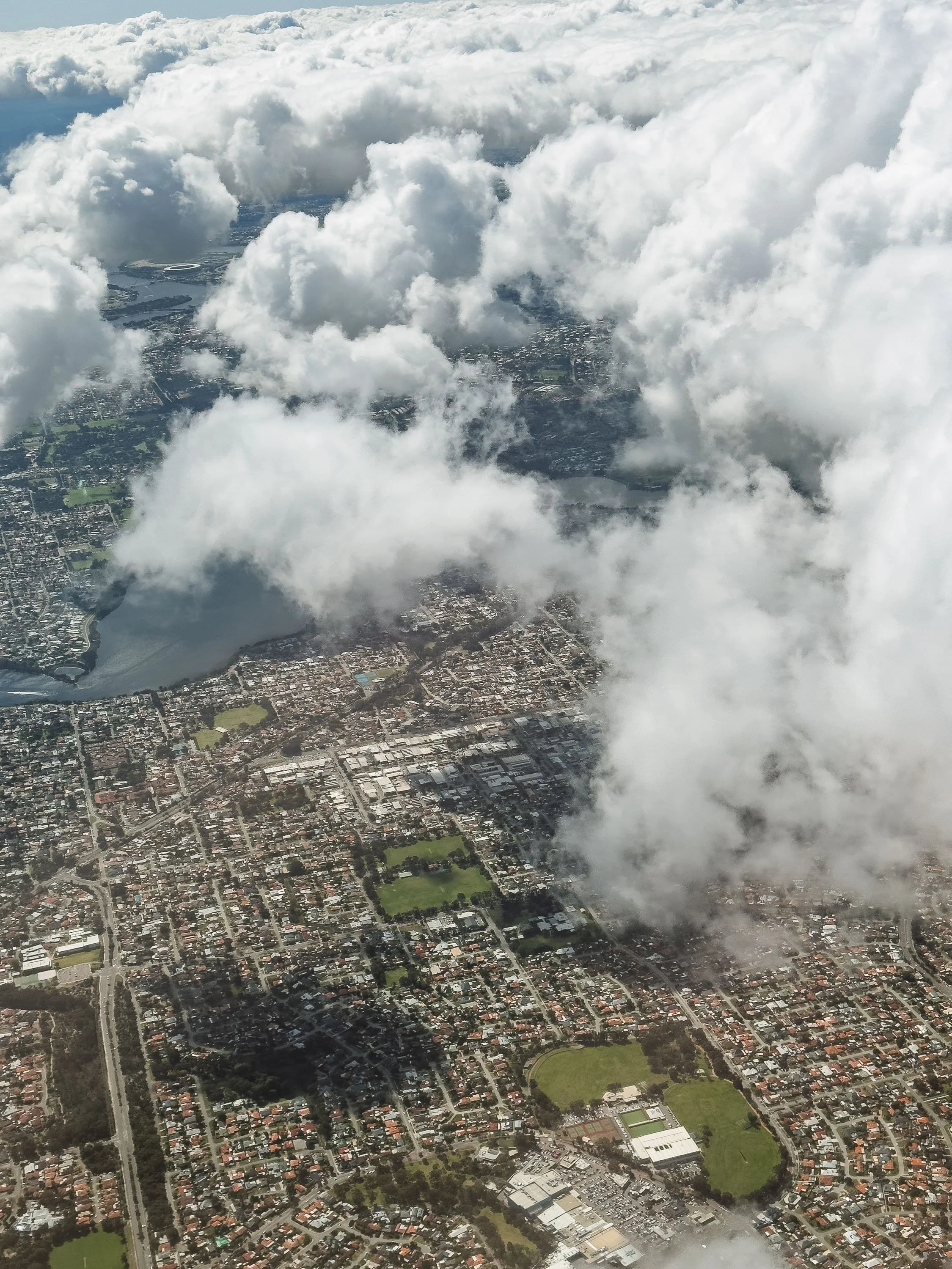 Perth Through the Clouds