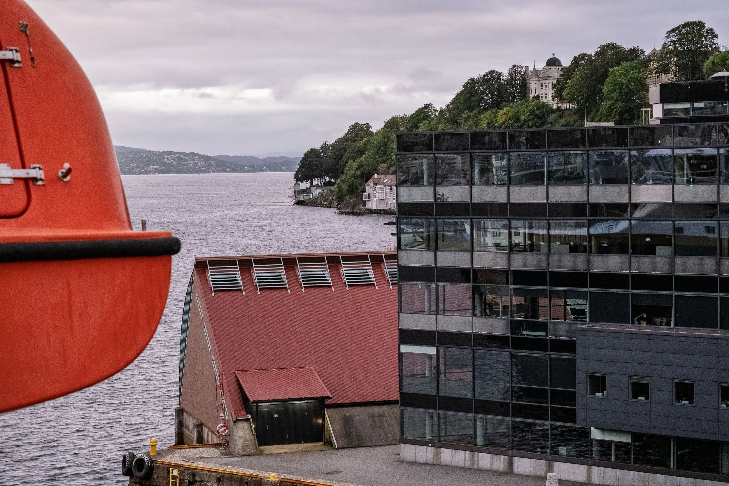 Buildings around the Havila Dock