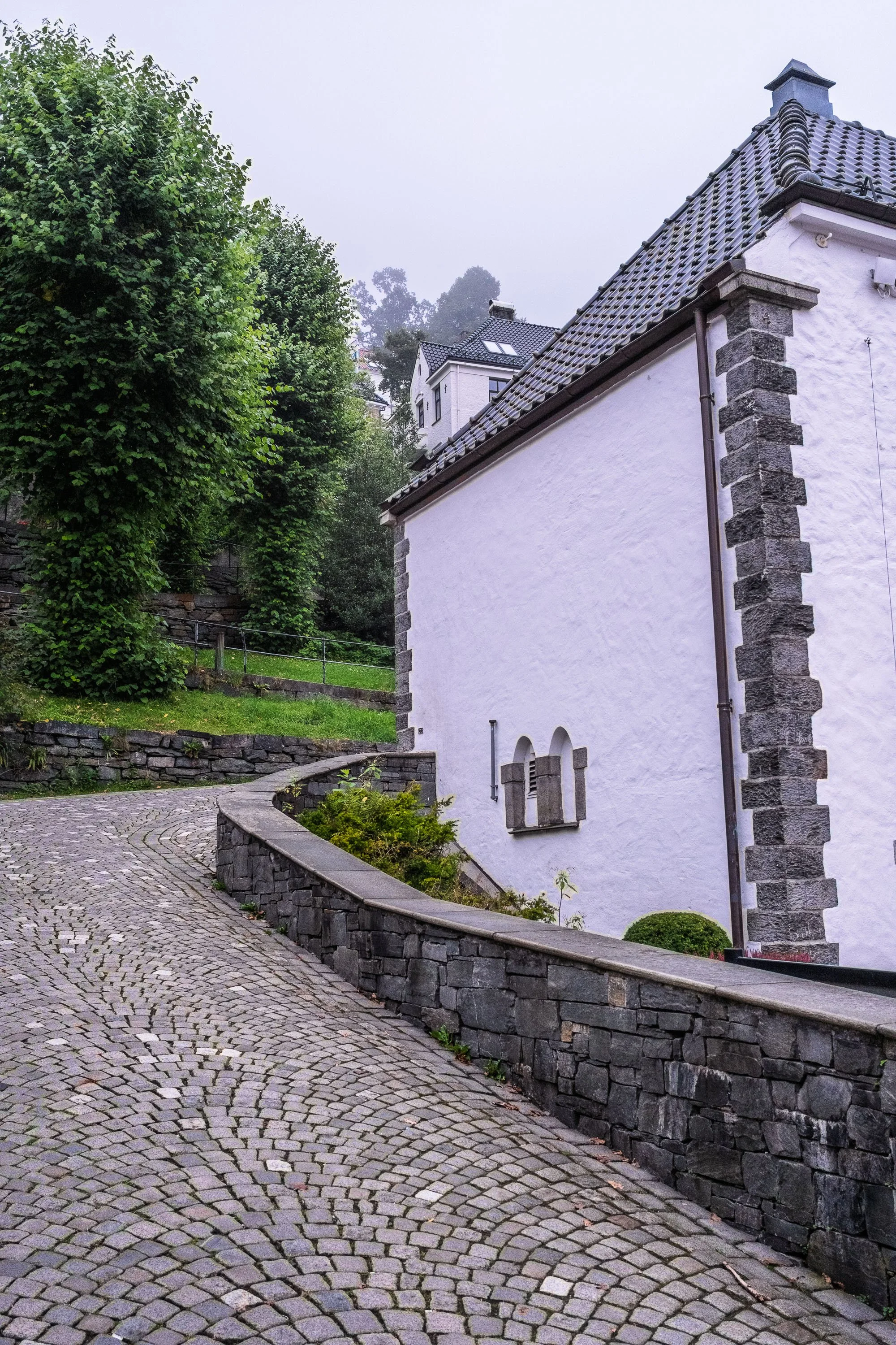 The Side of the Funicular Building