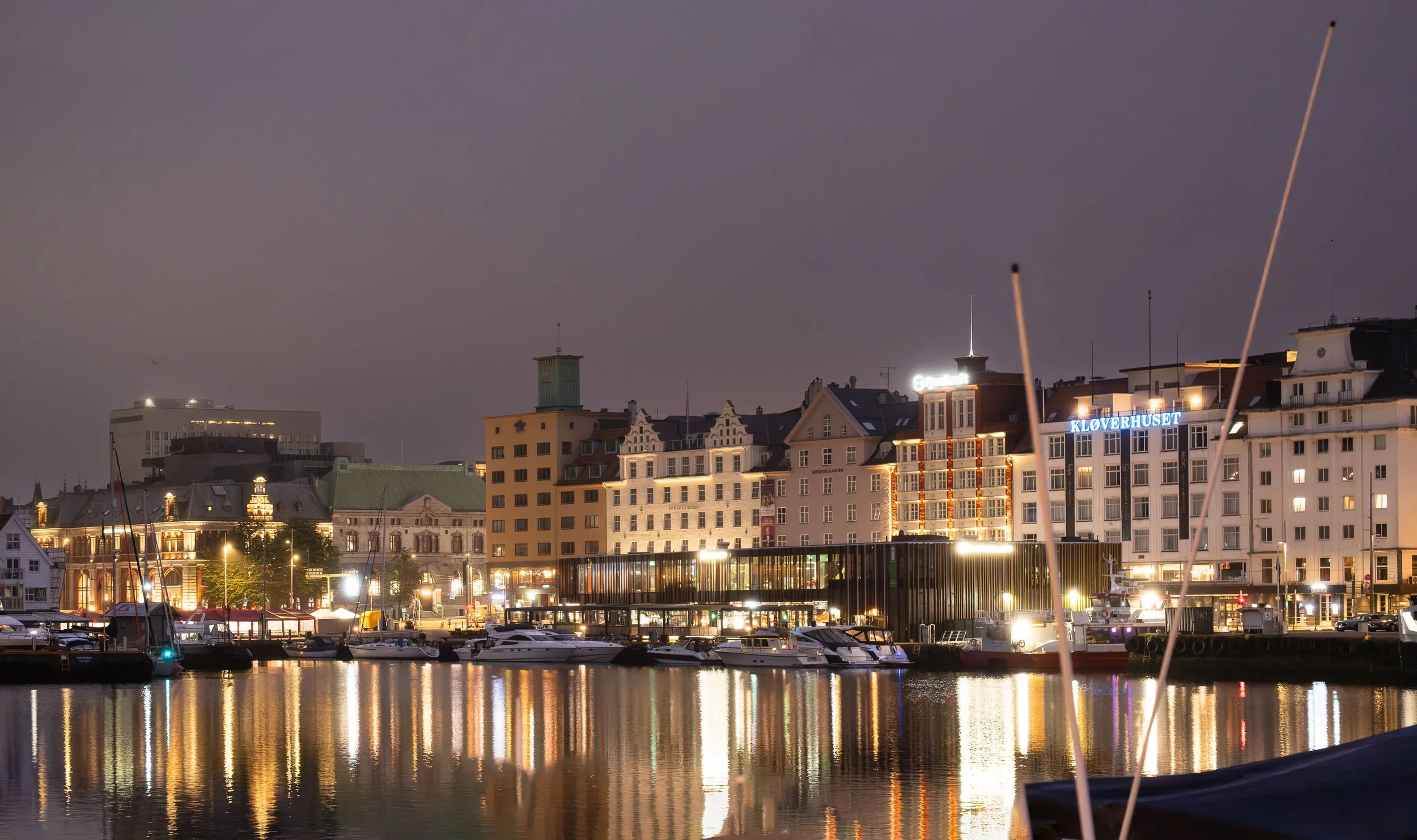 Bergen Harbour at Bryggen