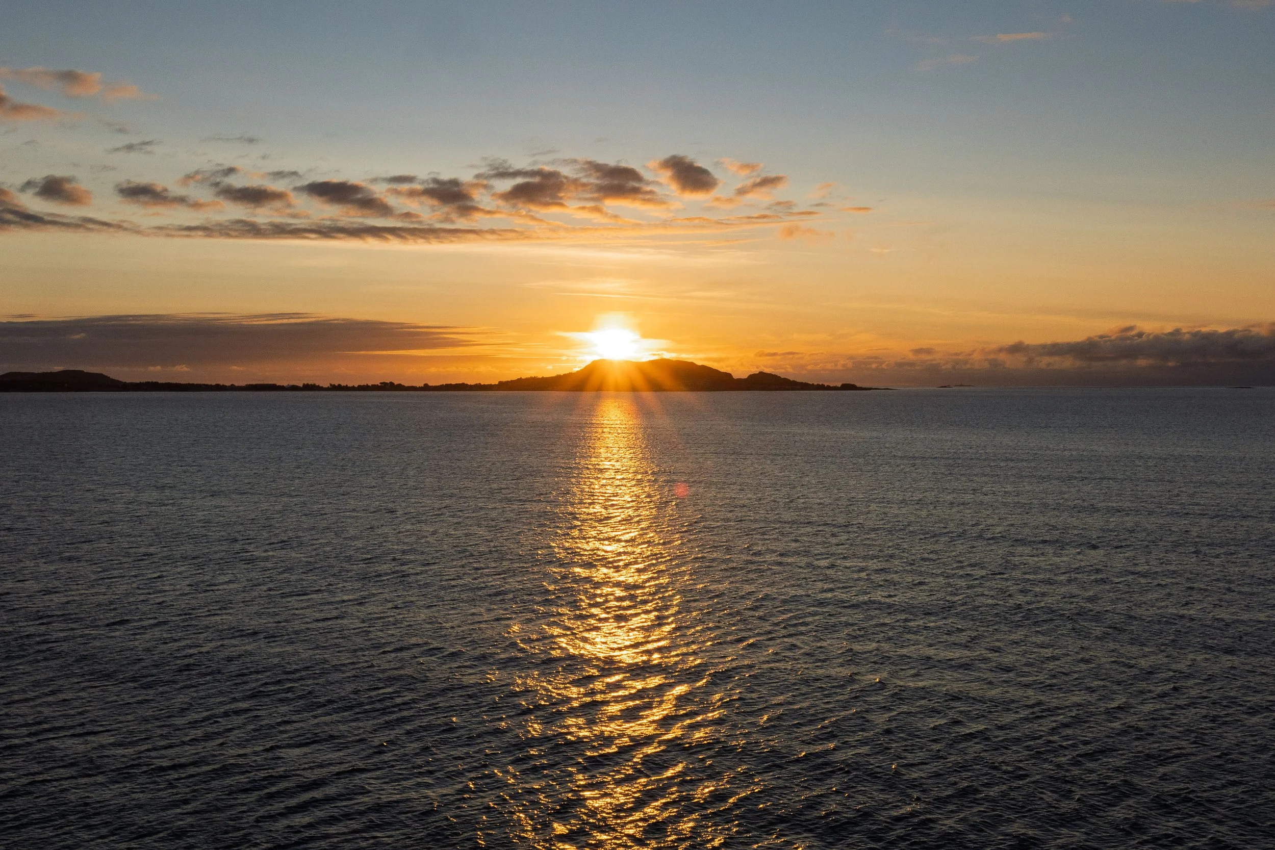 Sunset on the coast