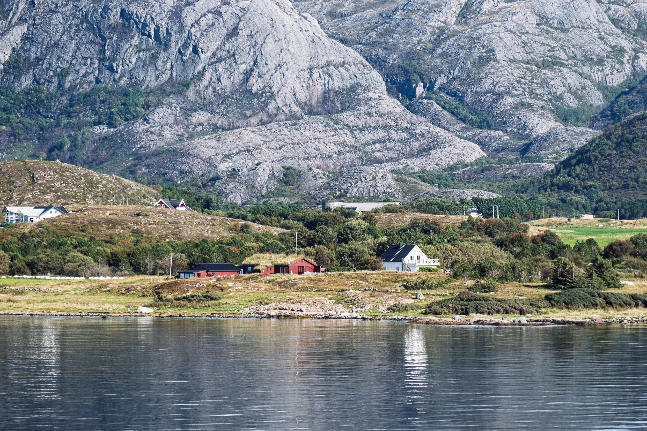 Scenery approaching  Trondheim 
