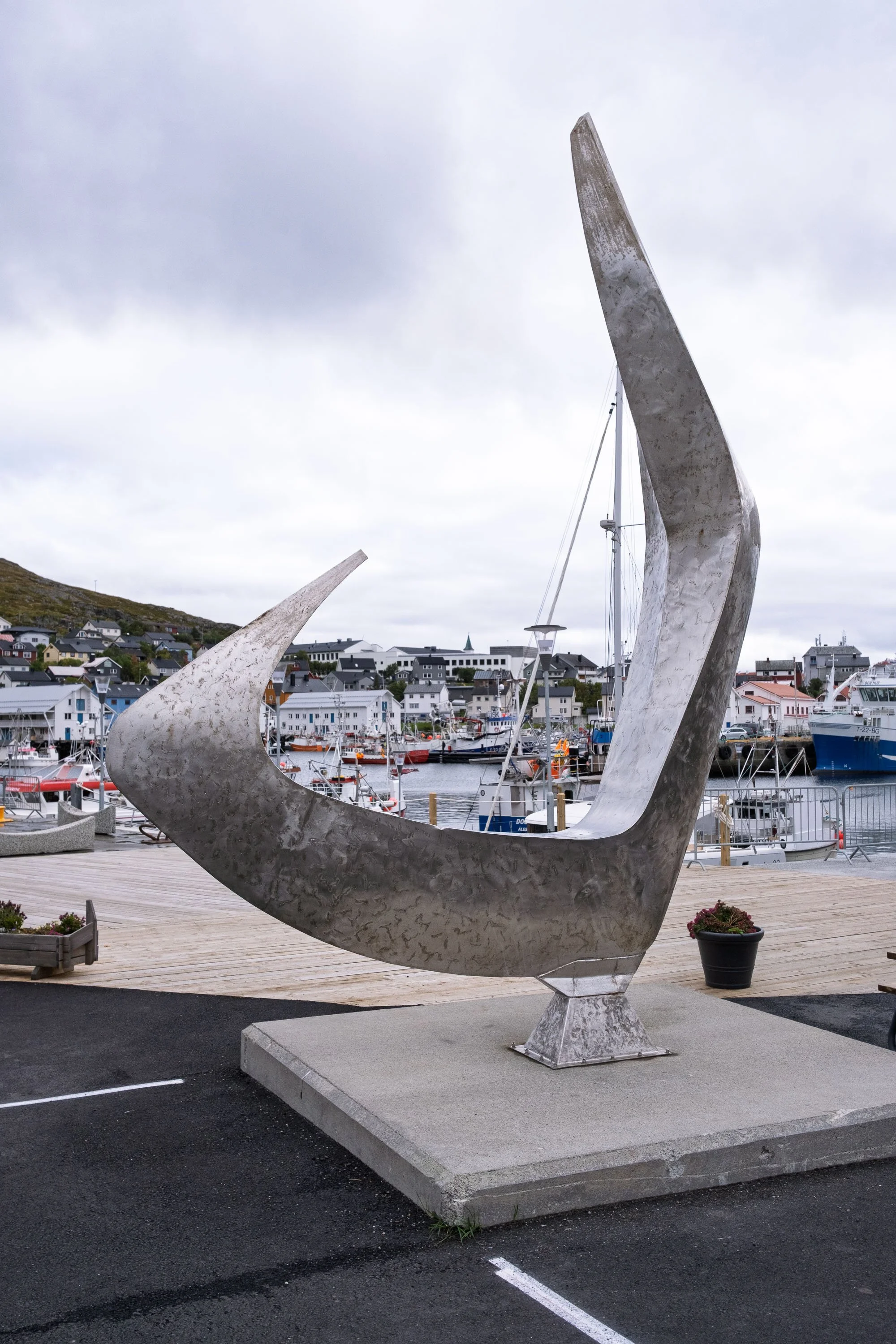 Sculpture in  Honningsvag