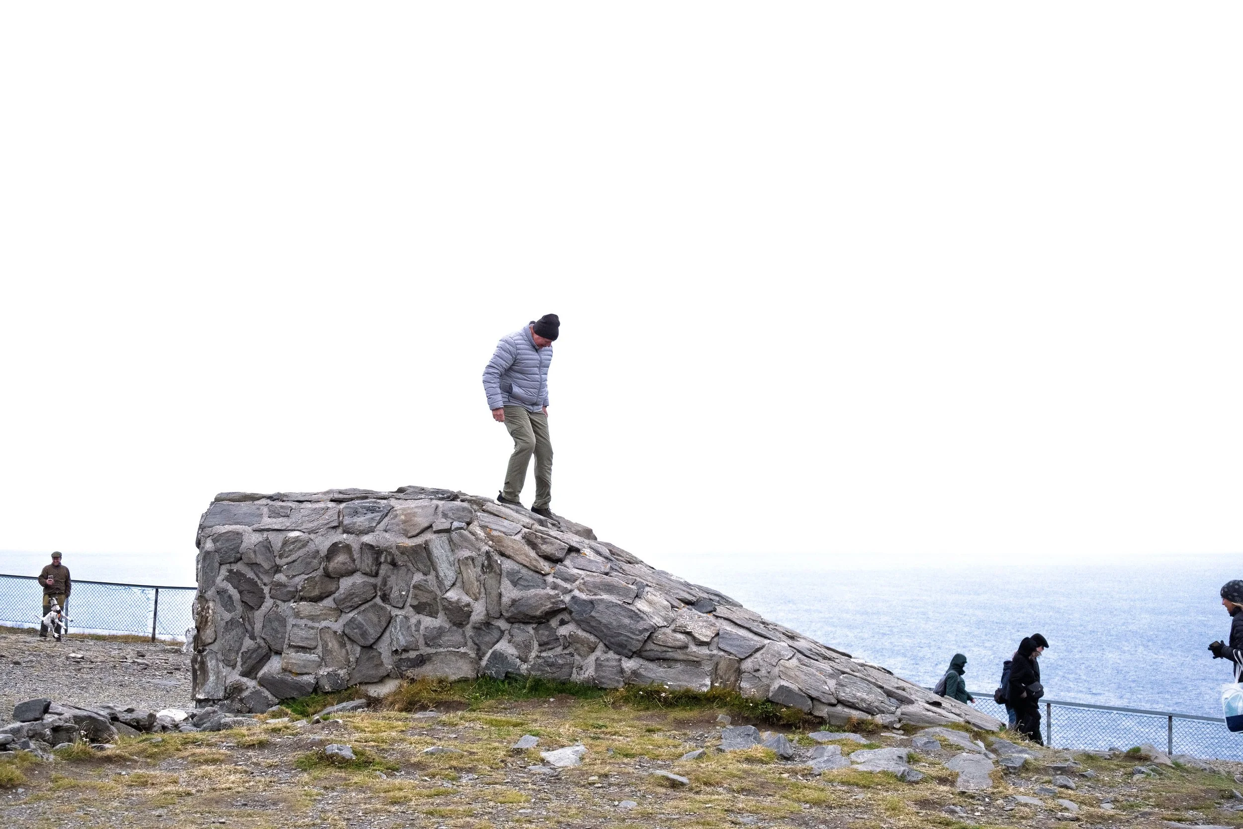 Climbing at North Cape