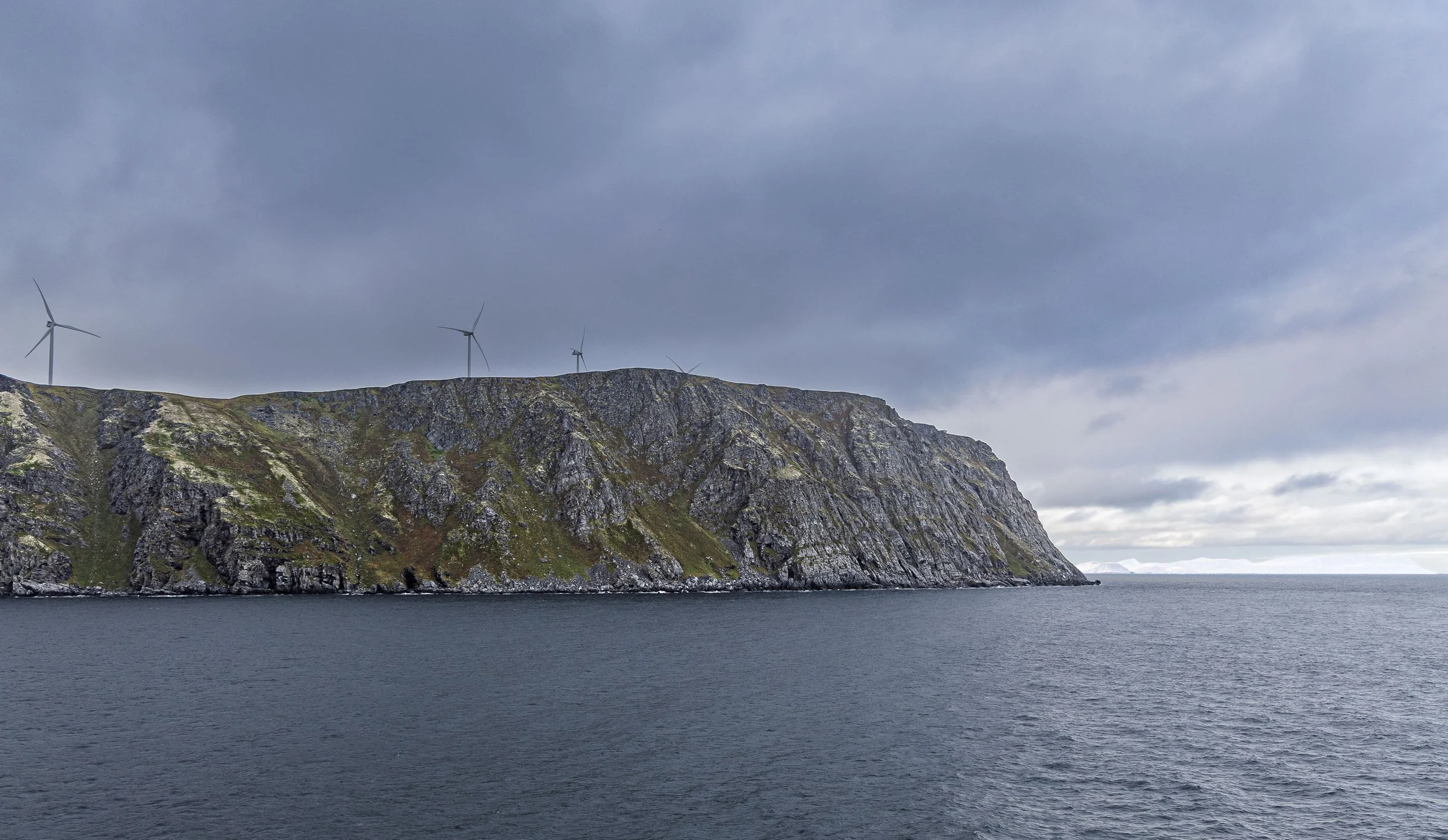 Windmills on the Cliff Tops of Northern Norway
