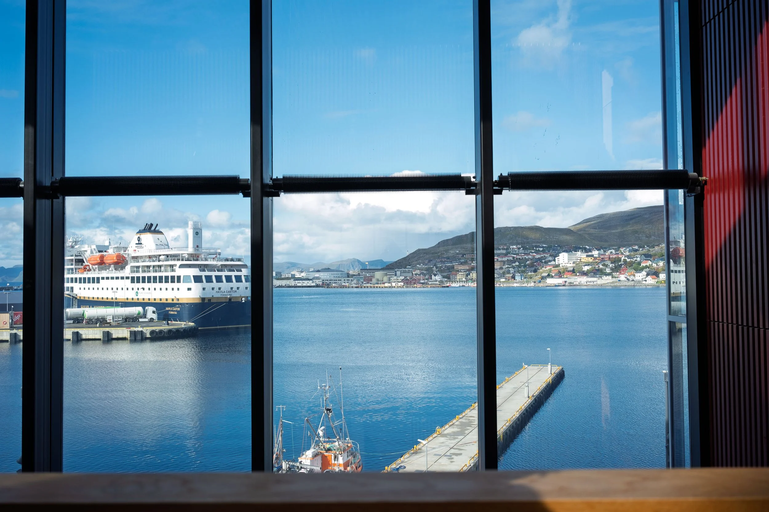 View from inside the Culture Centre