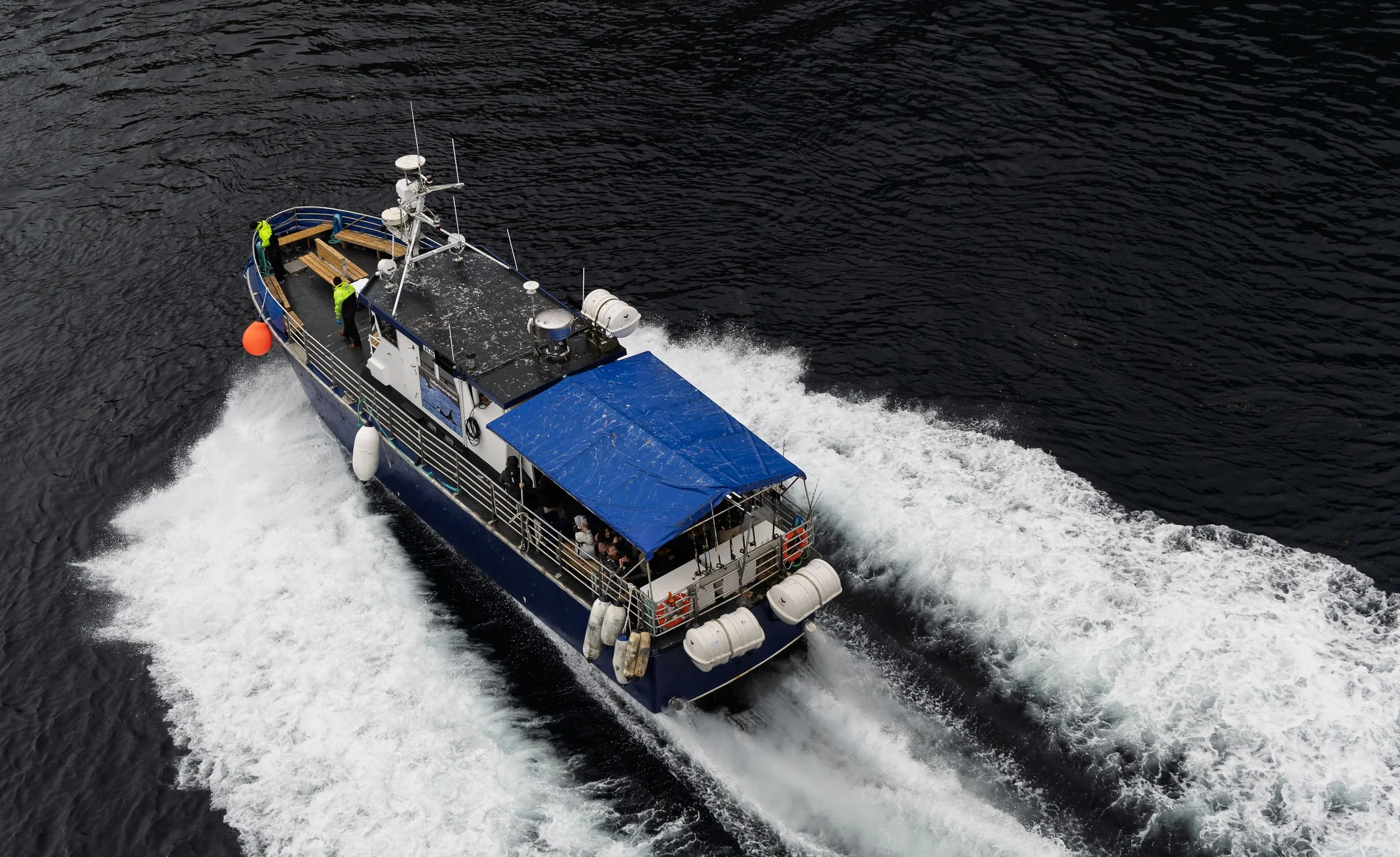 Boat Taking Passengers on the Sea Eagle Excursion