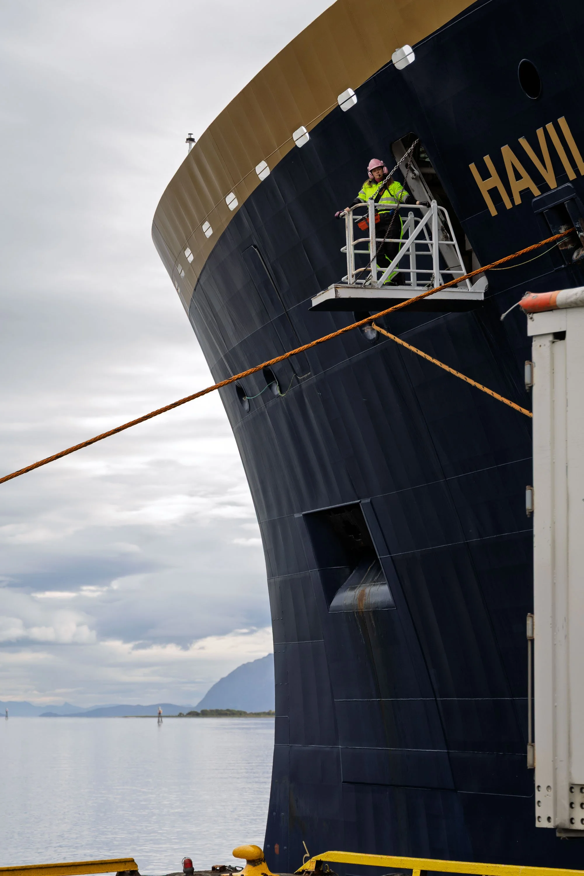 The Ship Berthed at Risoyhamn