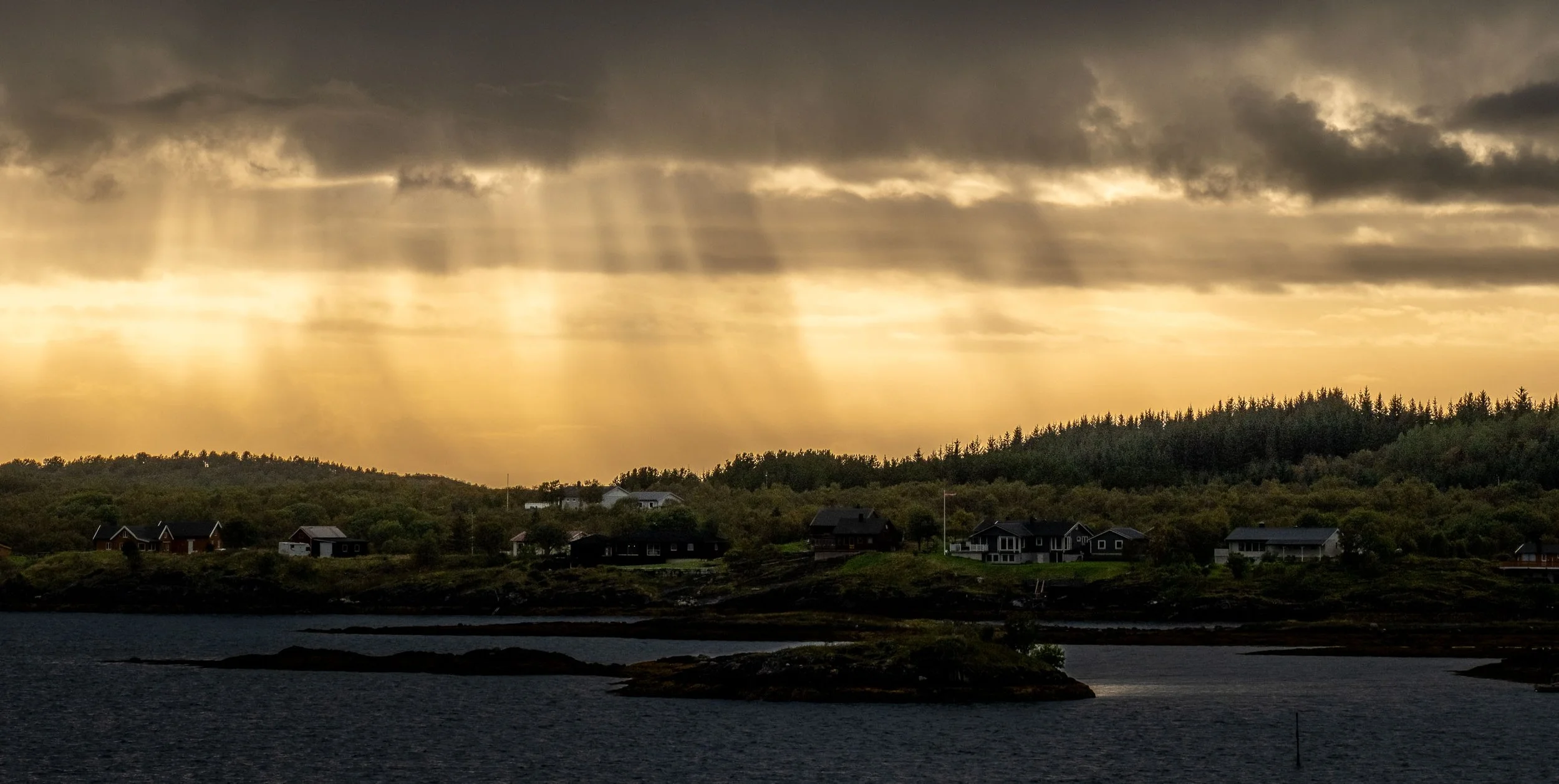 Sunset over Bronnoysund