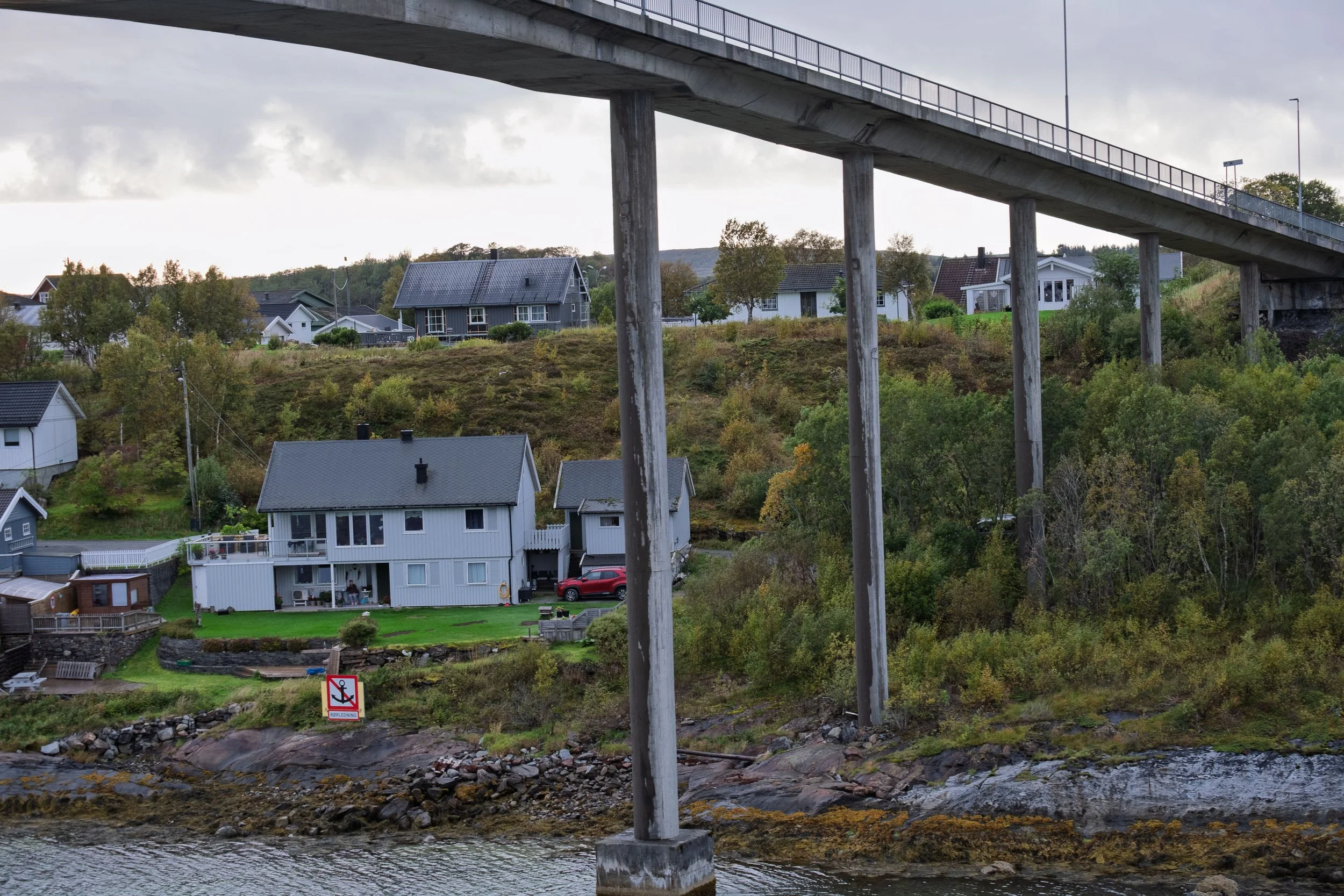 Going Under the Bronnoysund Bridge