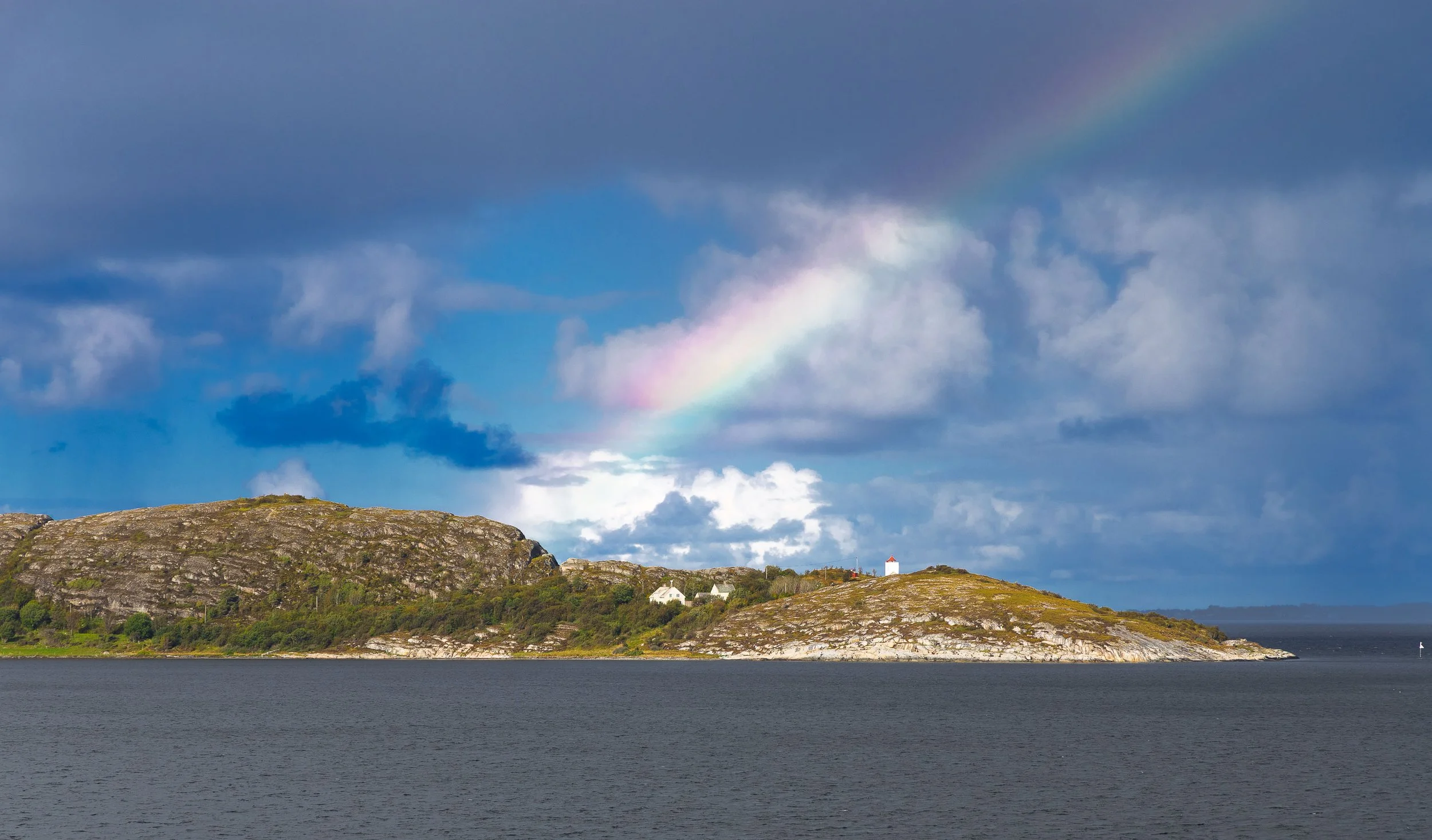 Agdenes Lighthouse on the Other Side of the Hill