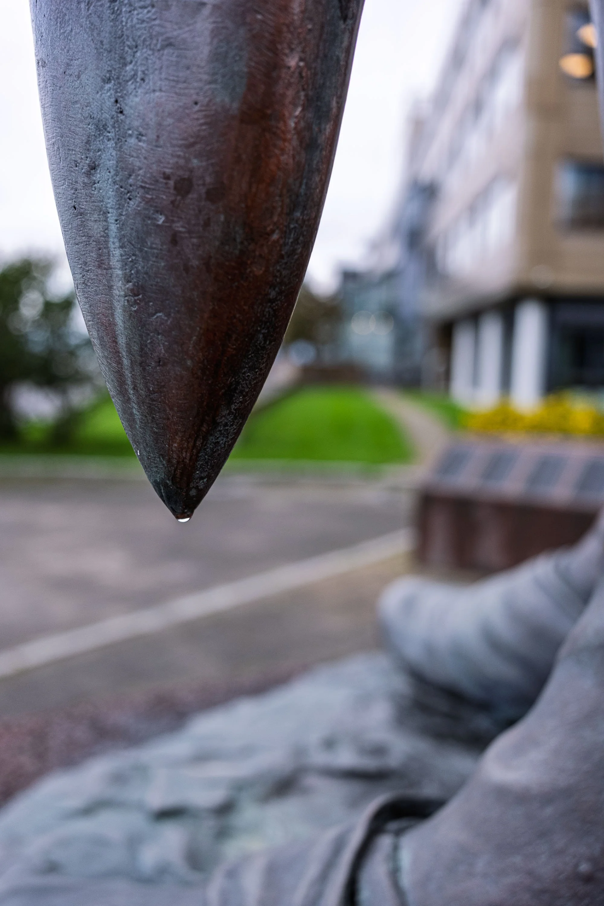 Water Drop on Leif's Sword