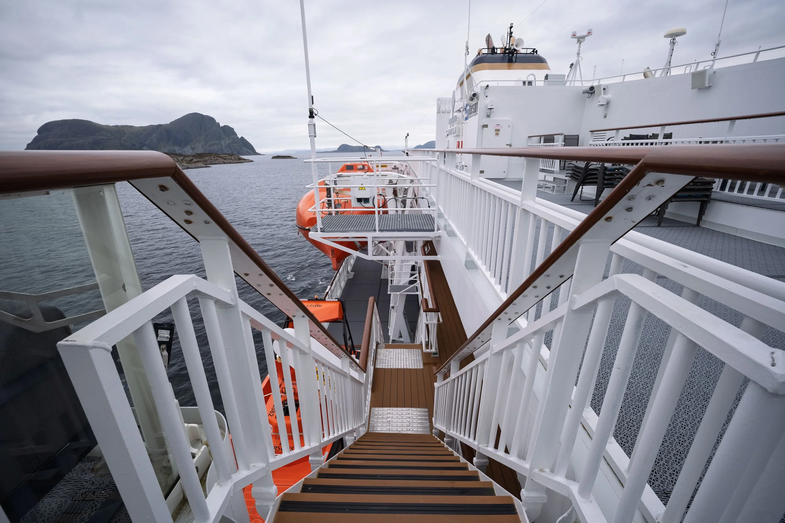 Staircase from Deck 9 to Deck 8