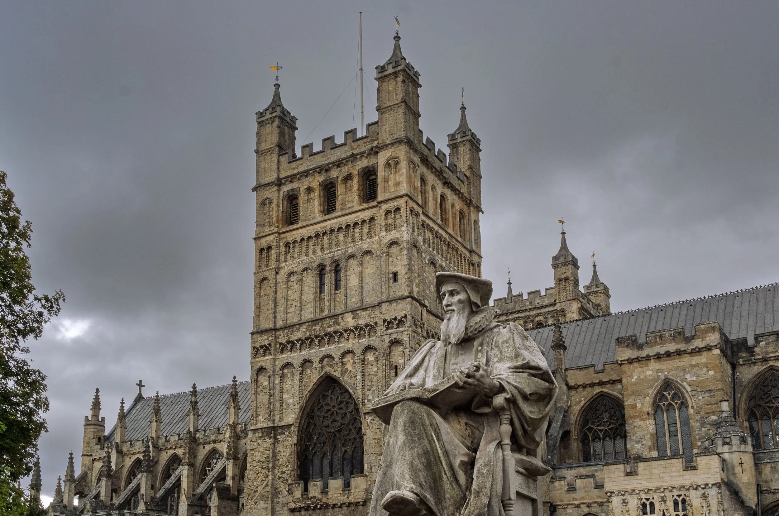 Side View of Exeter Cathedral