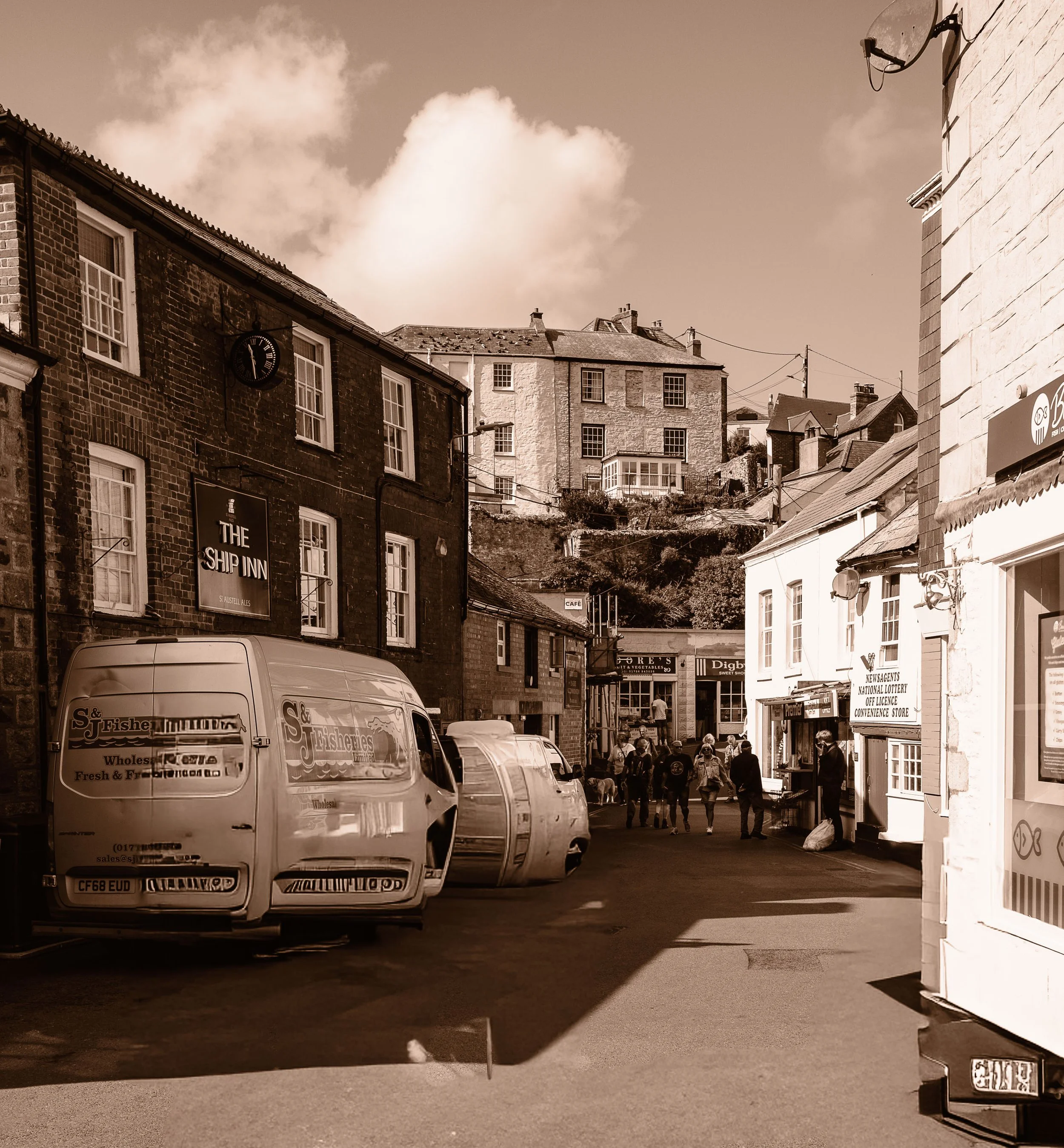 The Ship Inn in Sepia
