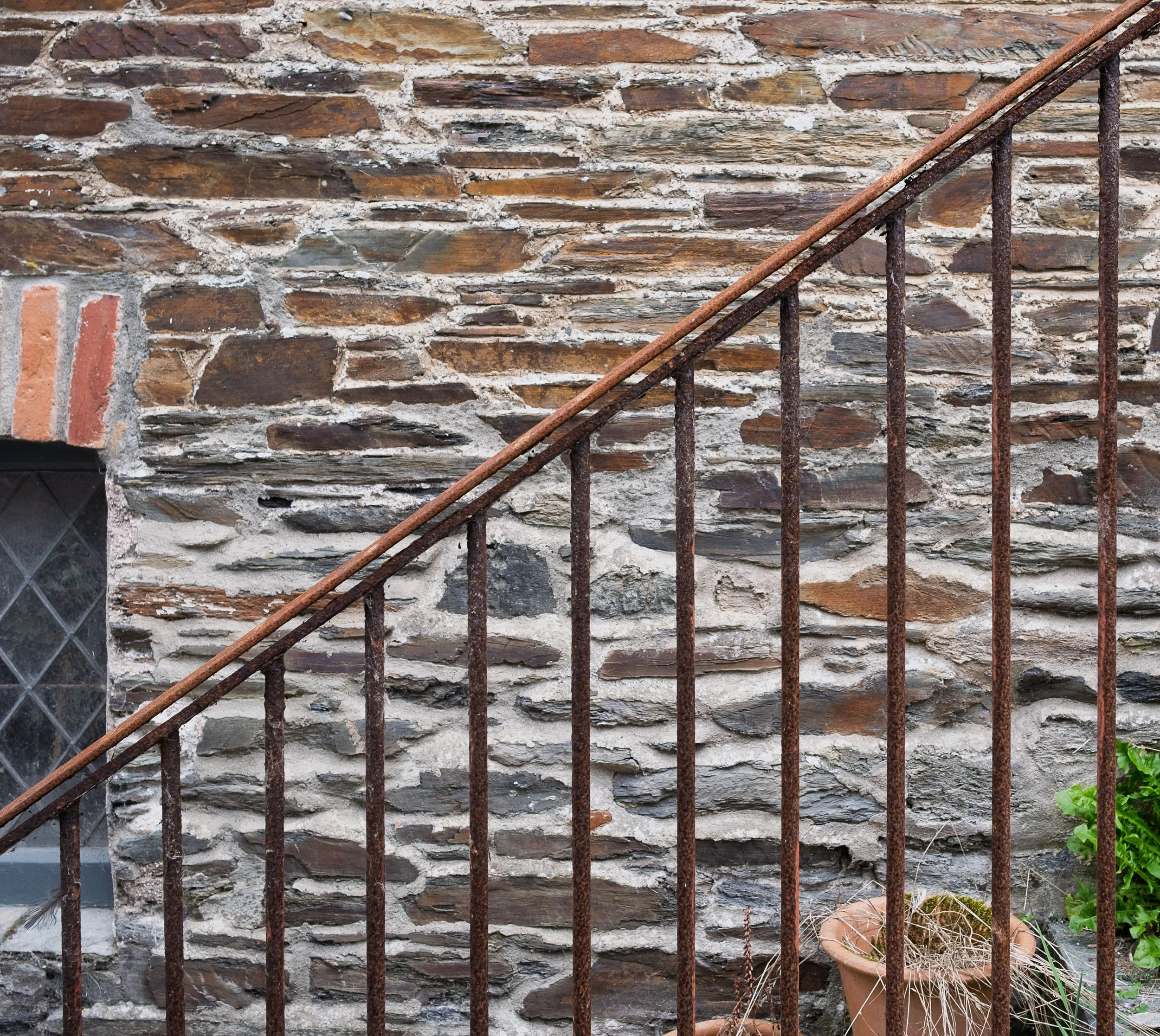 Rusty Staircase in Port Isaac