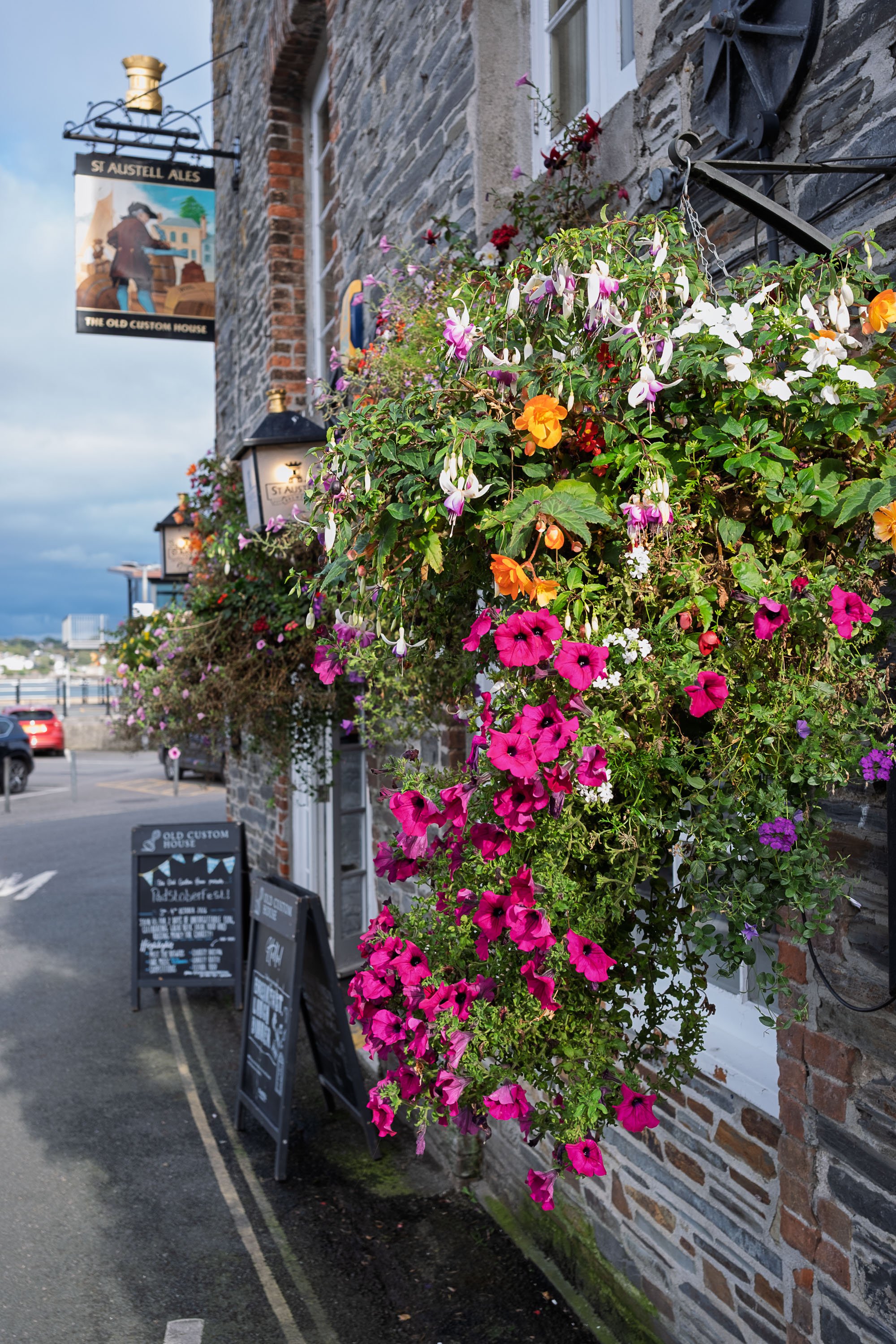Flowers on the the Pub Wall