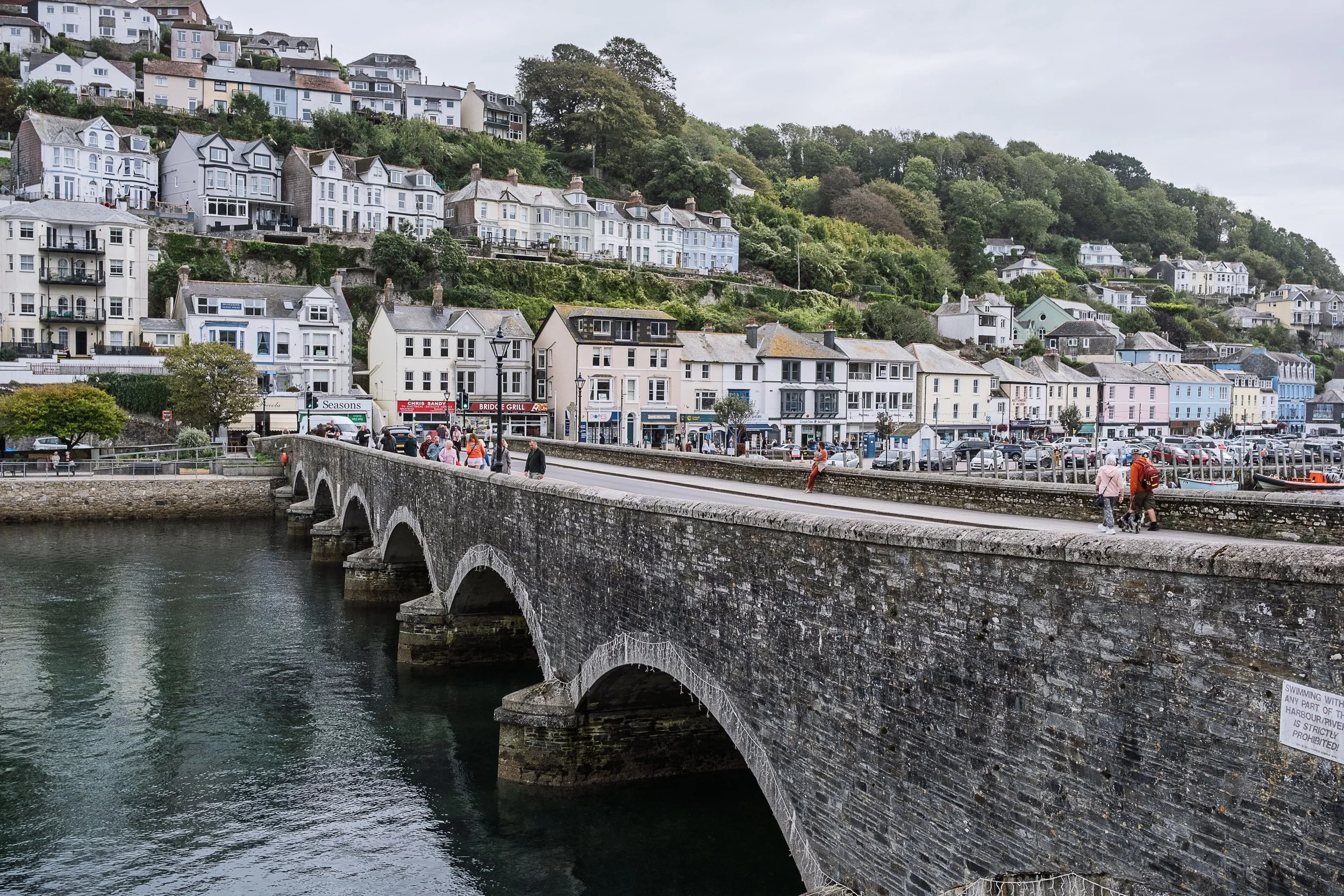 Crossing the West Looe River