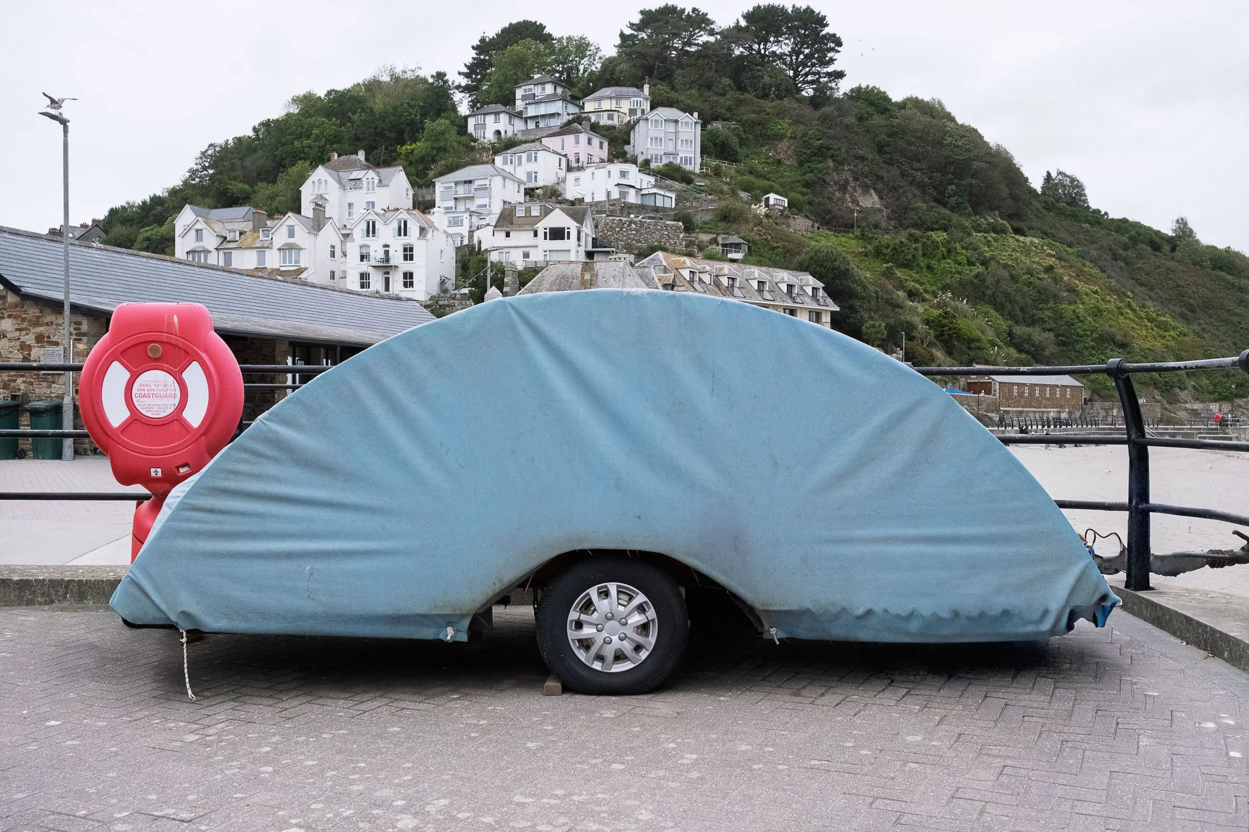 Covered Trailer at Looe