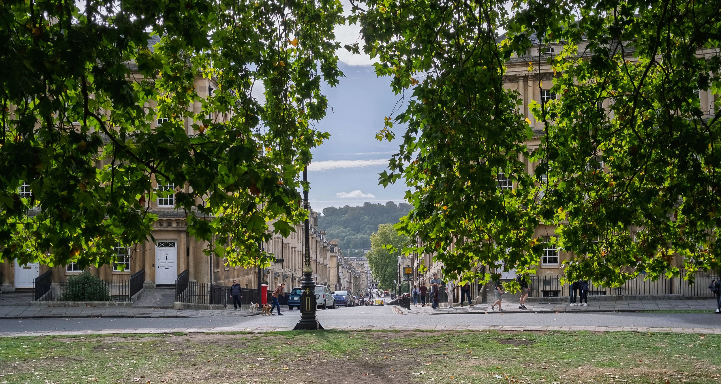 Looking Down Gay Street in Bath