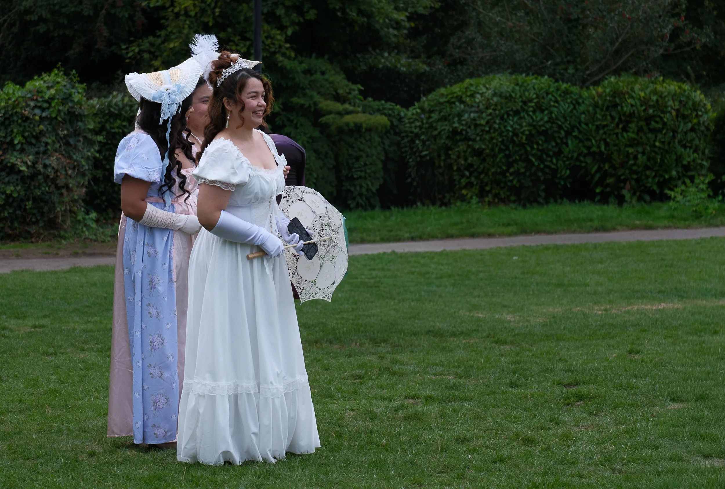 Regency Girls in the Park