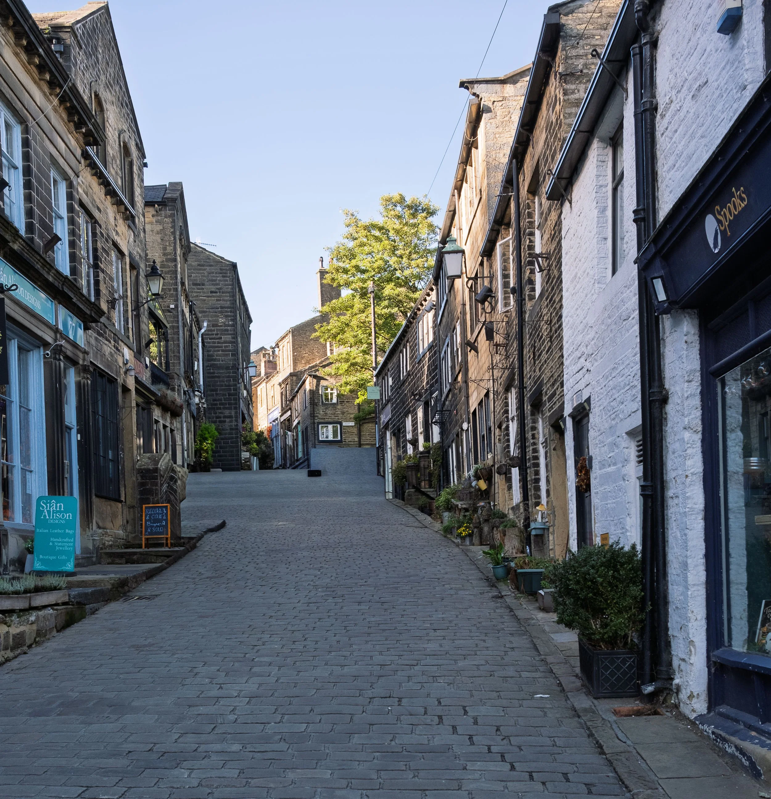 Looking up the Hill at Haworth