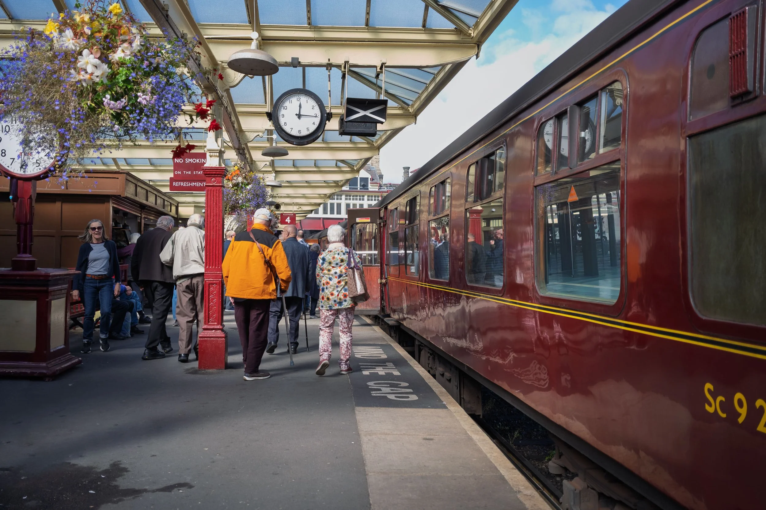 Keighley Station Platform and Clock