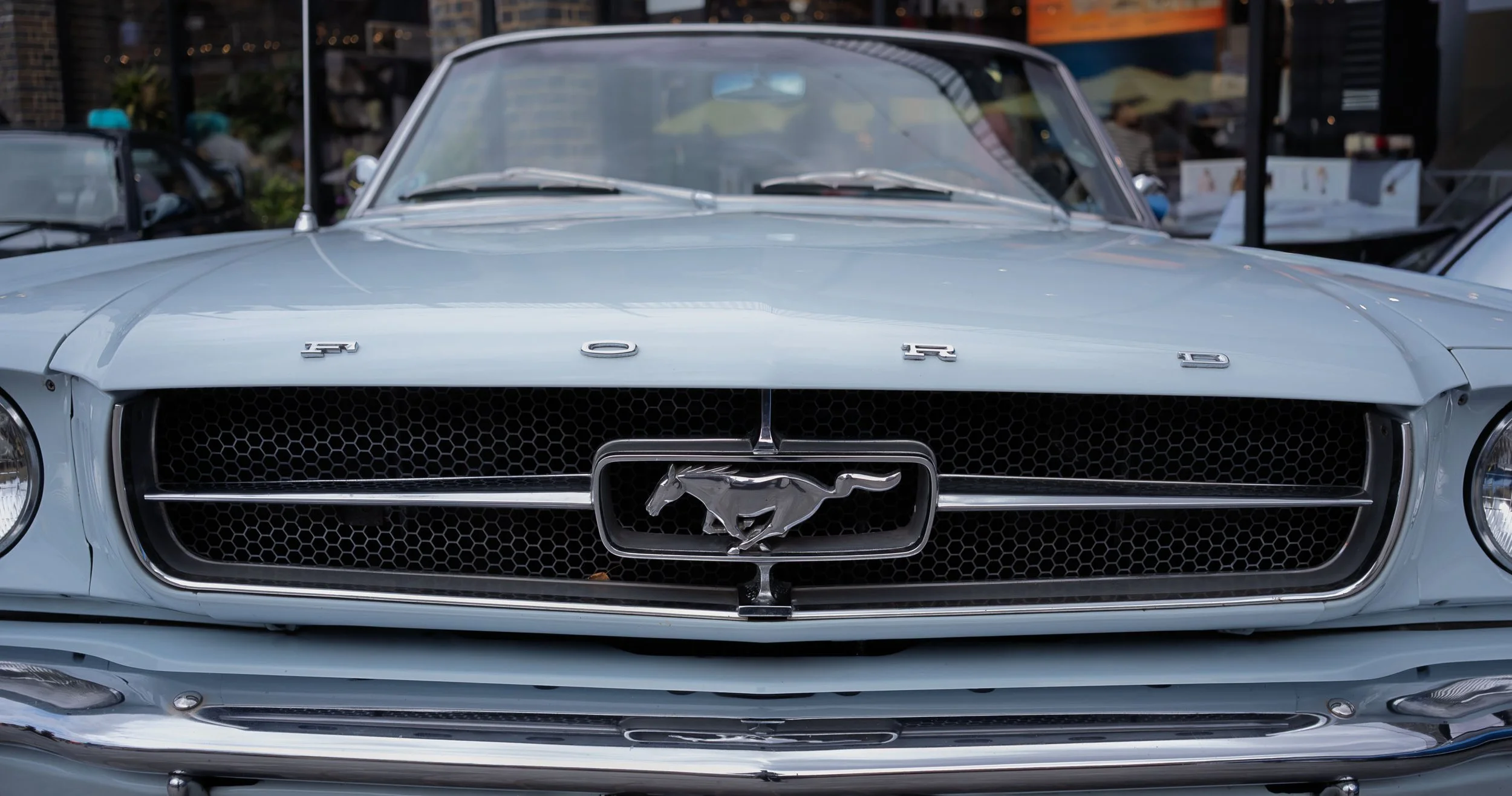 Blue Mustang at Coal Drops