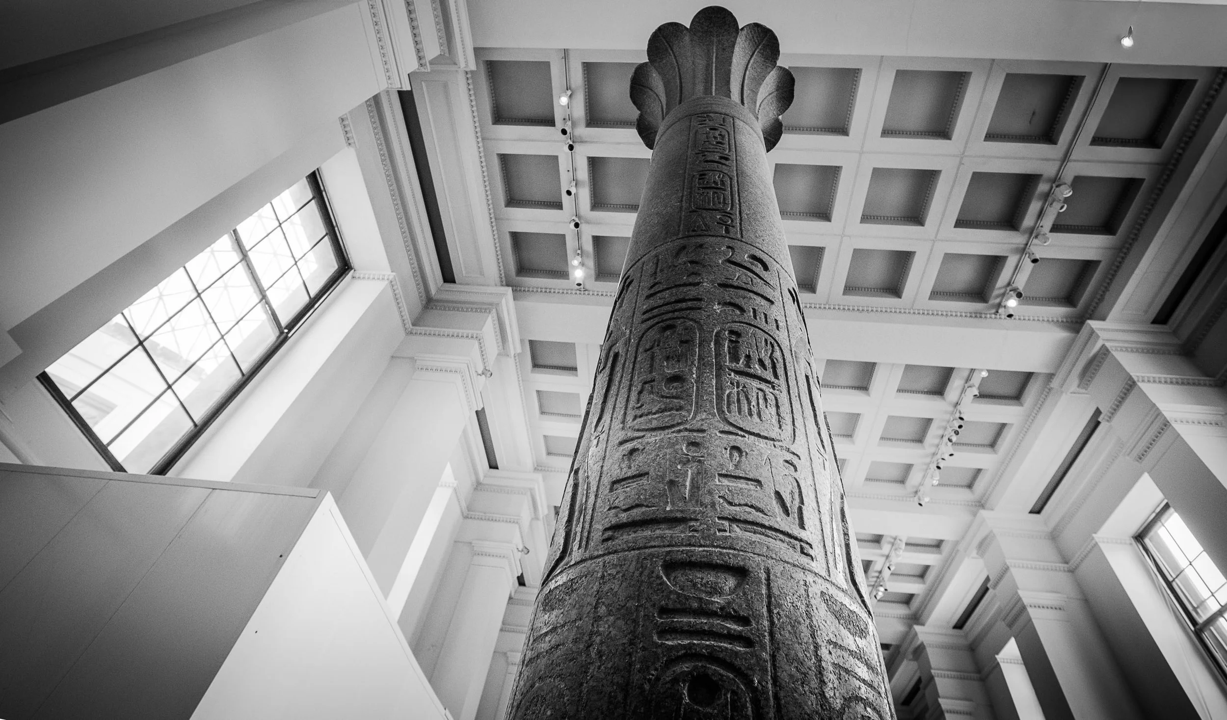 Egyptian Column in the British Museum