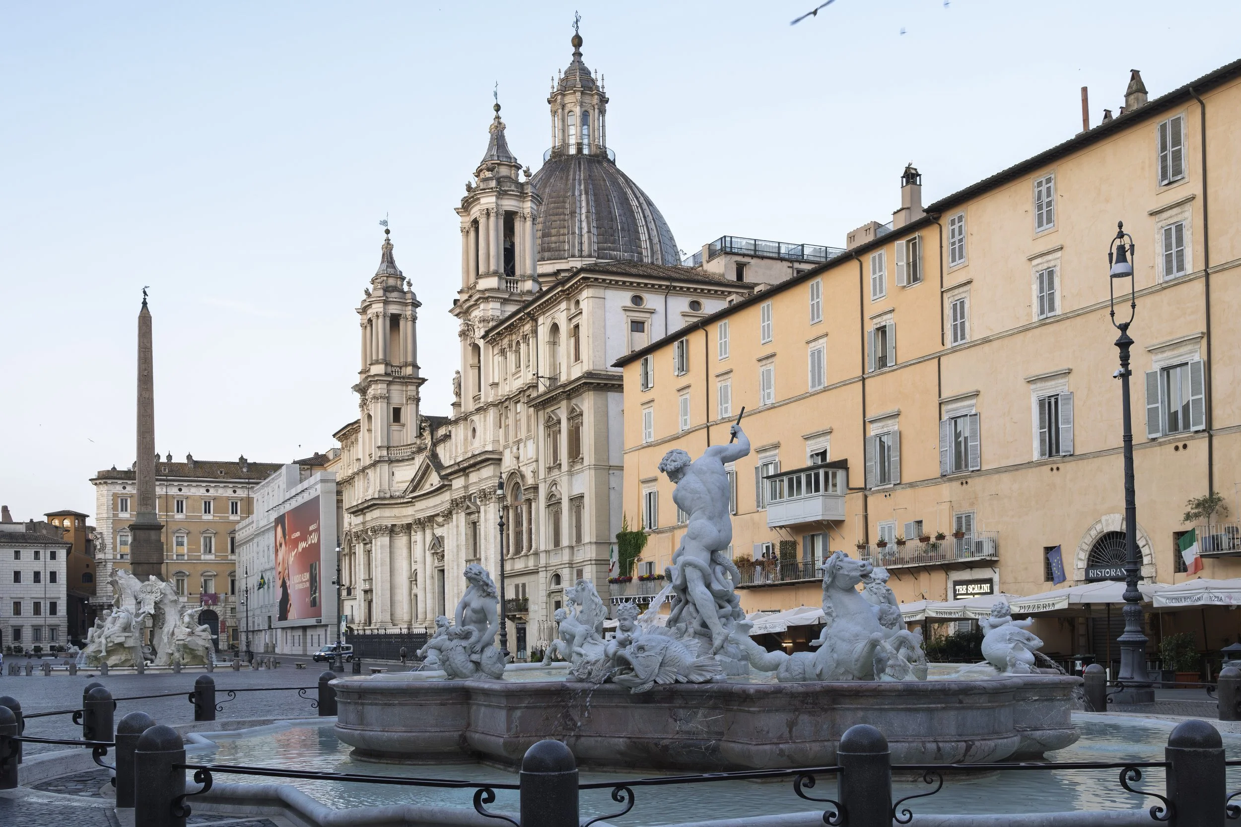 Early Morning in the Piazza Navona