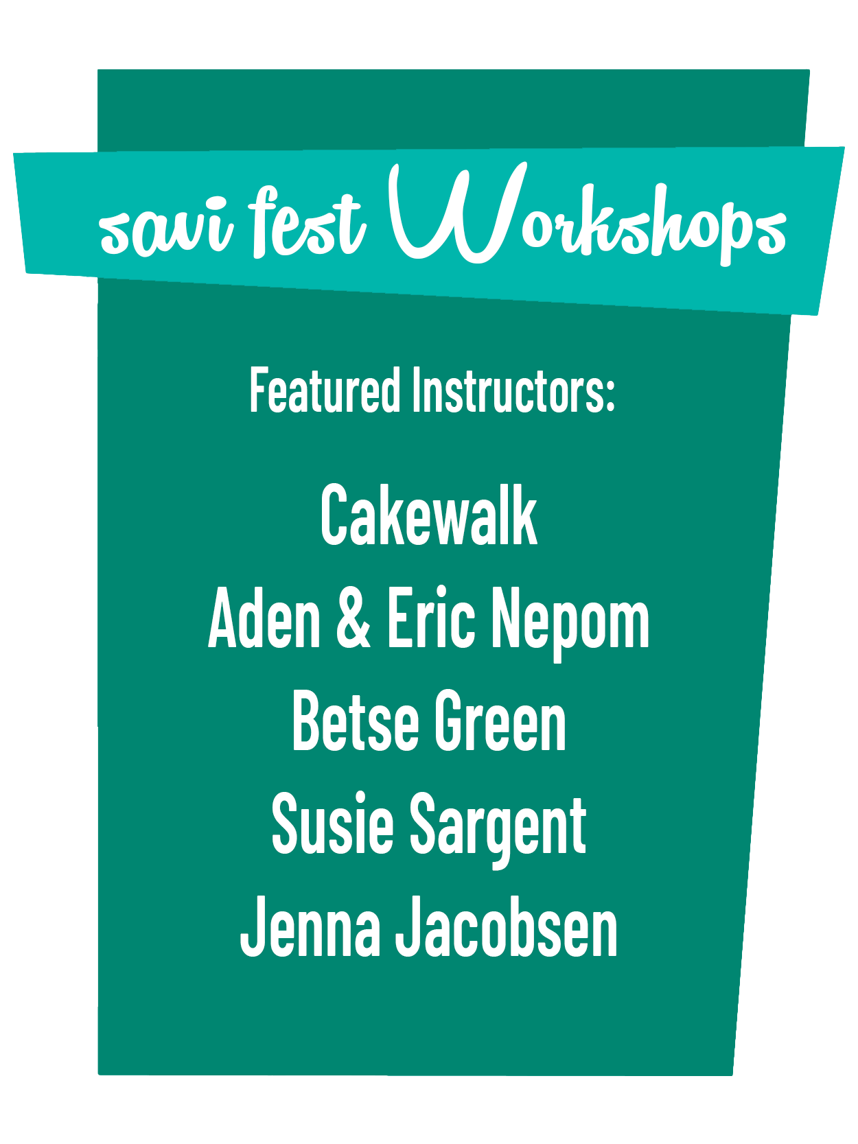 Saturday Workshops 10am-3pm