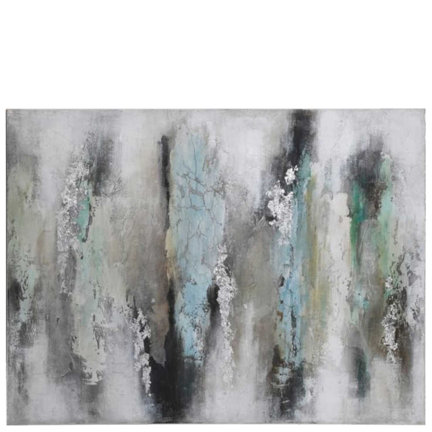 Blue and grey textured abstract  canvas
