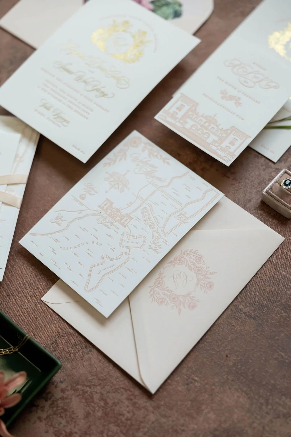 Custom maps for wedding invitations