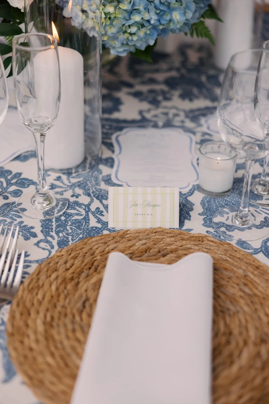 custom wedding reception escort cards, table numbers, and menus