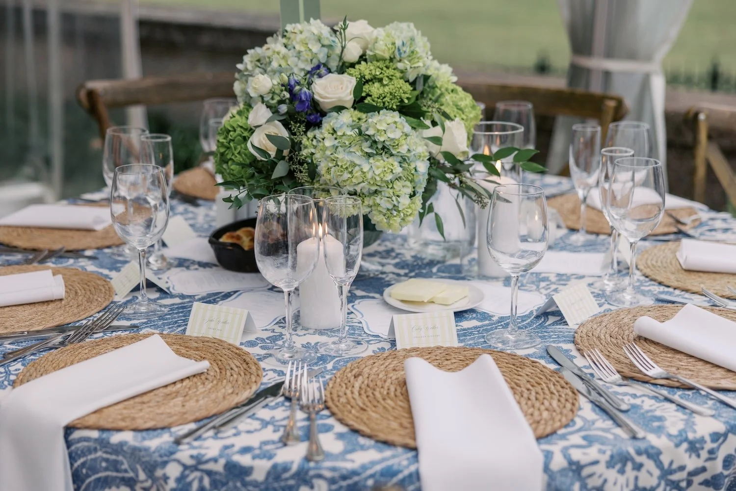 custom wedding reception escort cards, table numbers, and menus