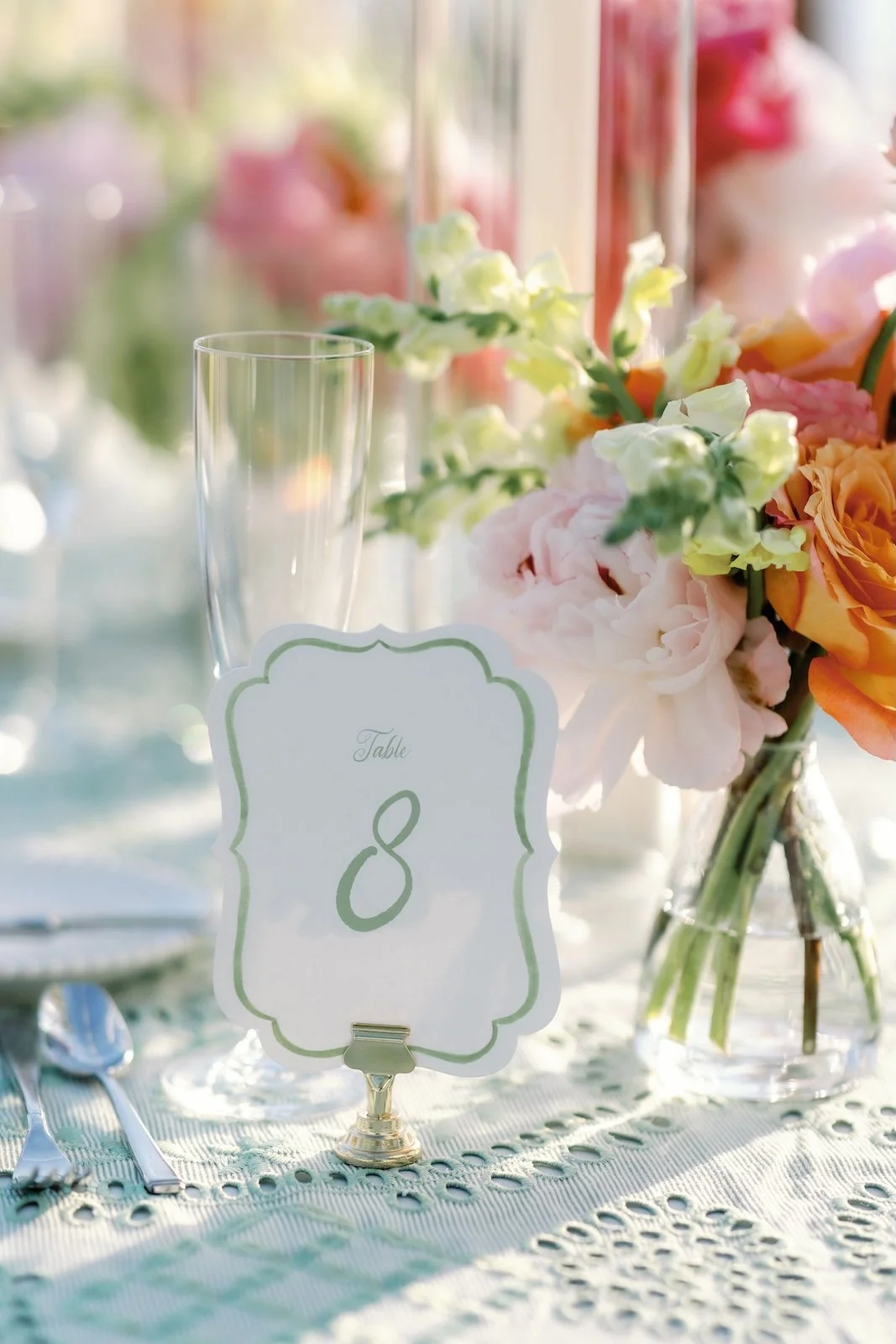 watercolor table number
