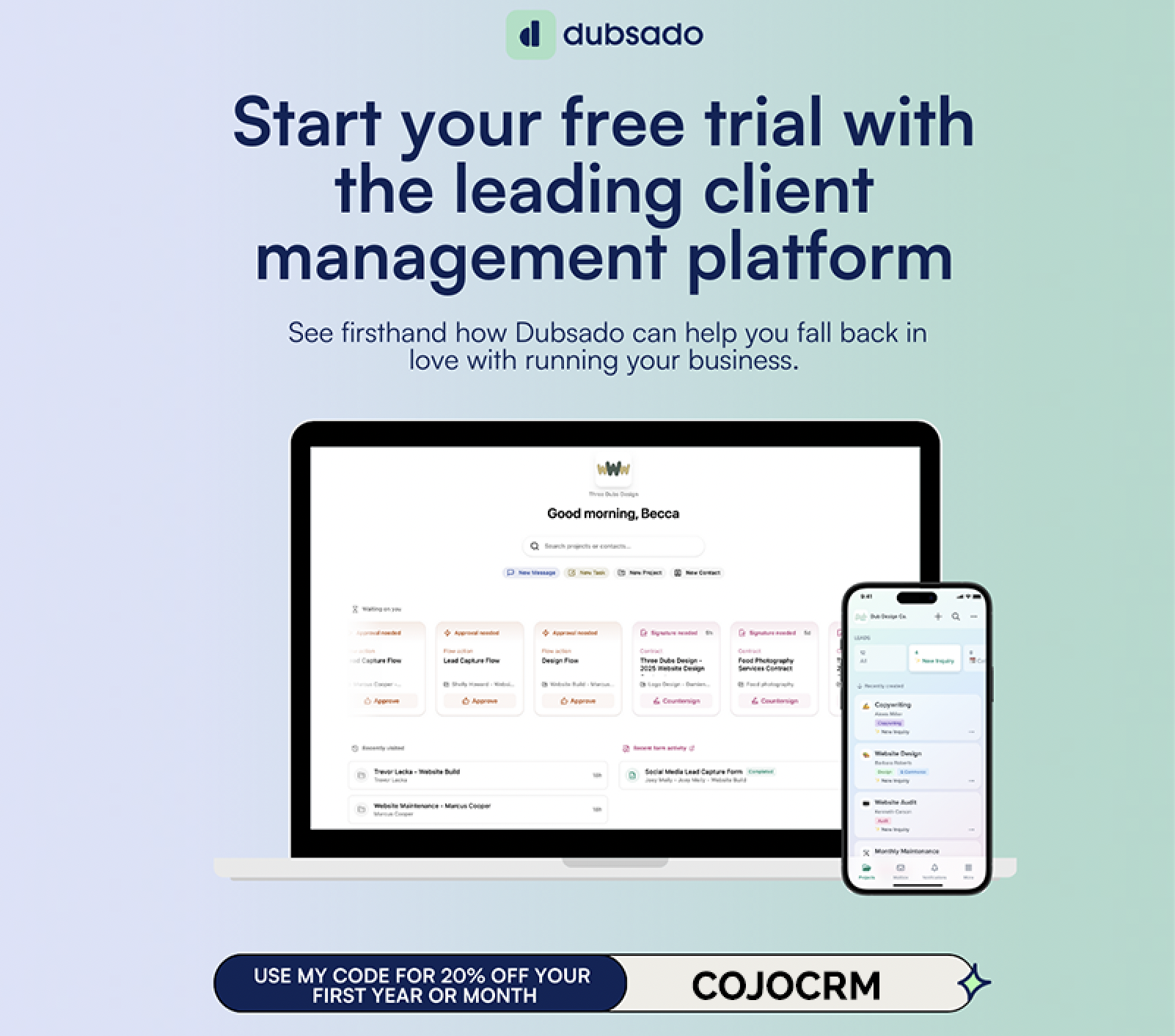 Best client relationship management CRM and business automation platform