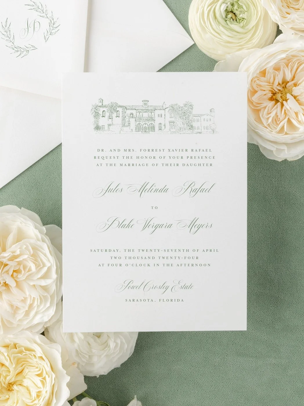 Sketch of Powel Crosley Estate wedding venue in FL