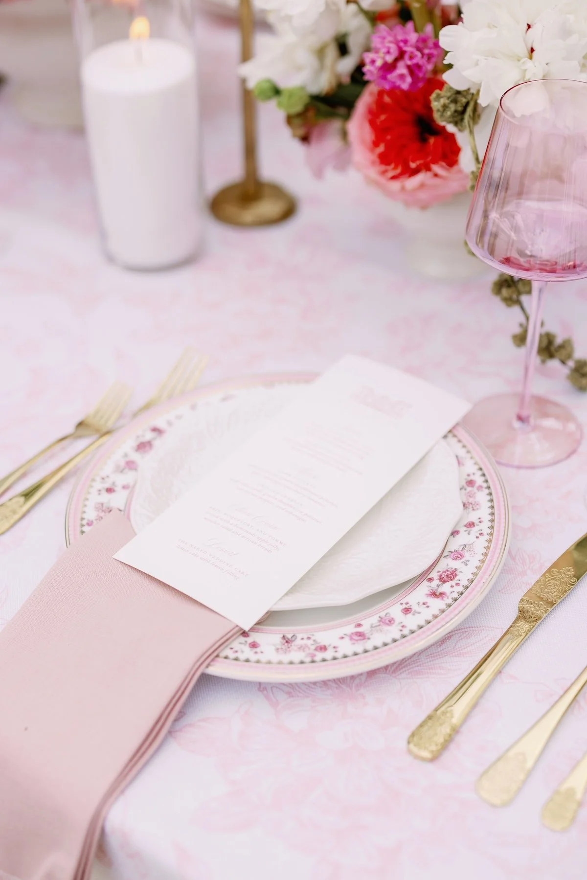 Vizcaya Miami wedding menu design