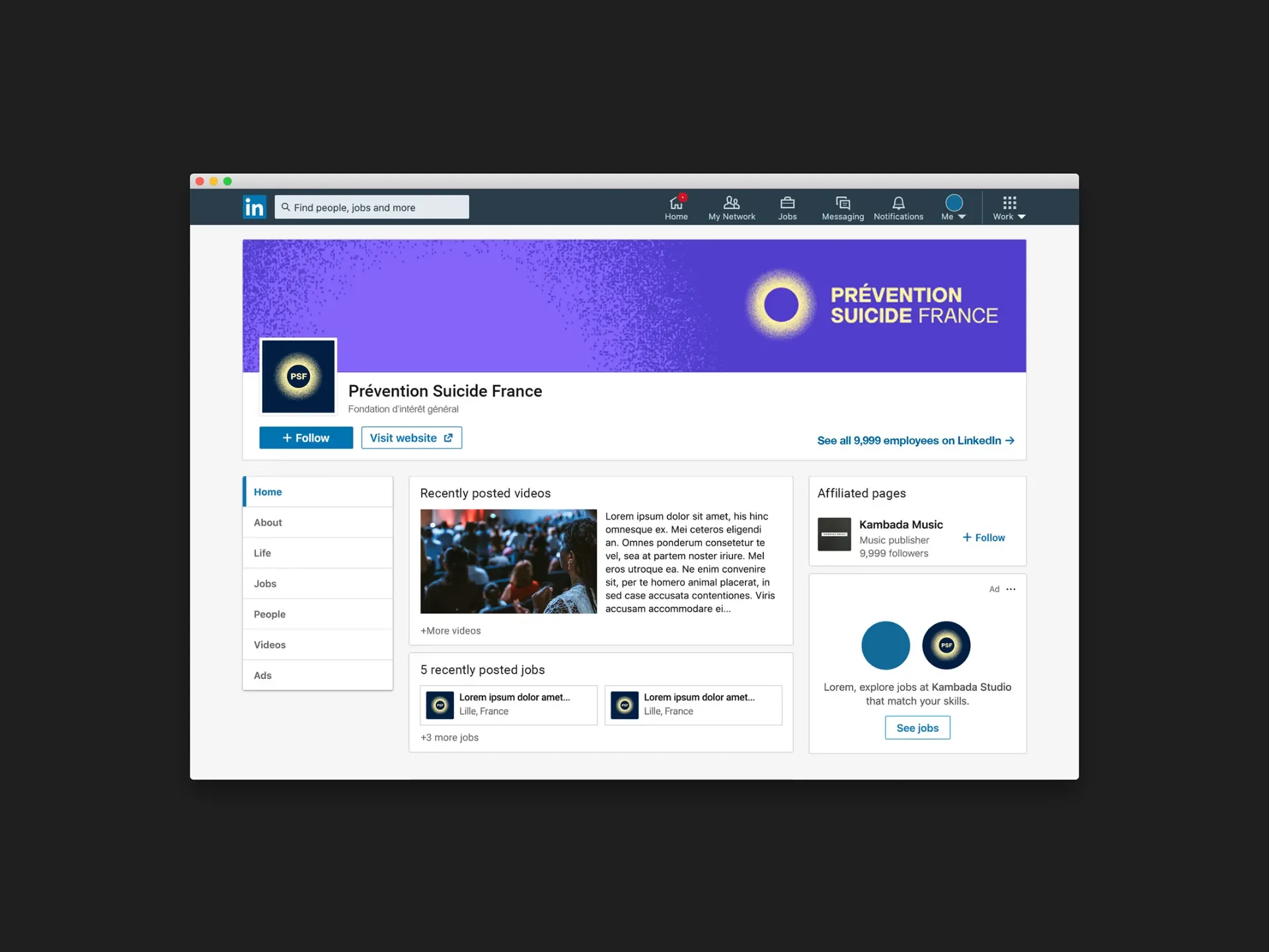 Linkedin PSF