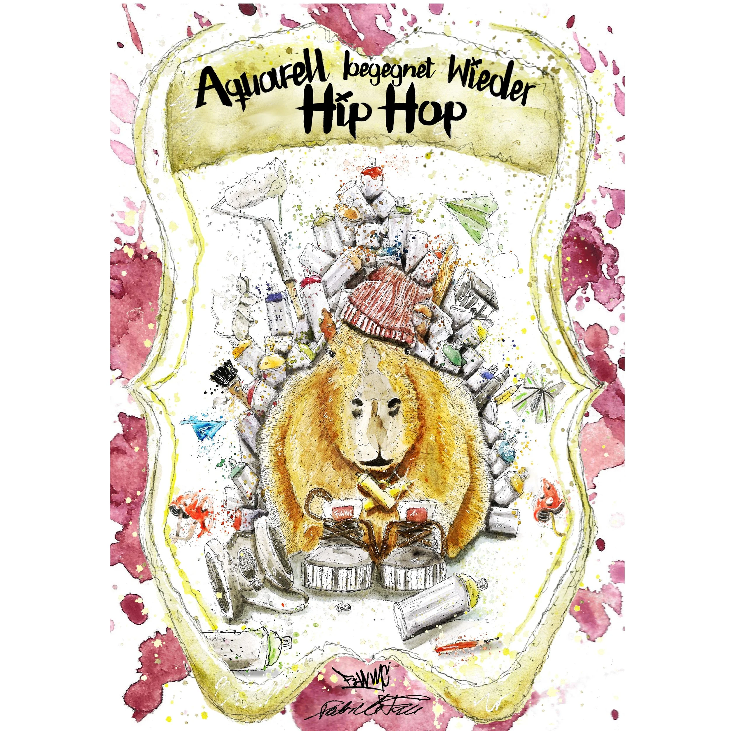 Buch - "Aquarell begegnet wieder Hip Hop" Lieferung ab 10.6.2026