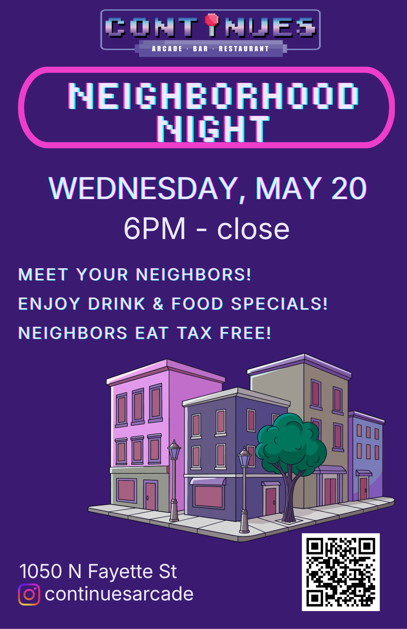 Neighborhood Night @ Continues