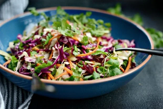 Mexican red cabbage slaw